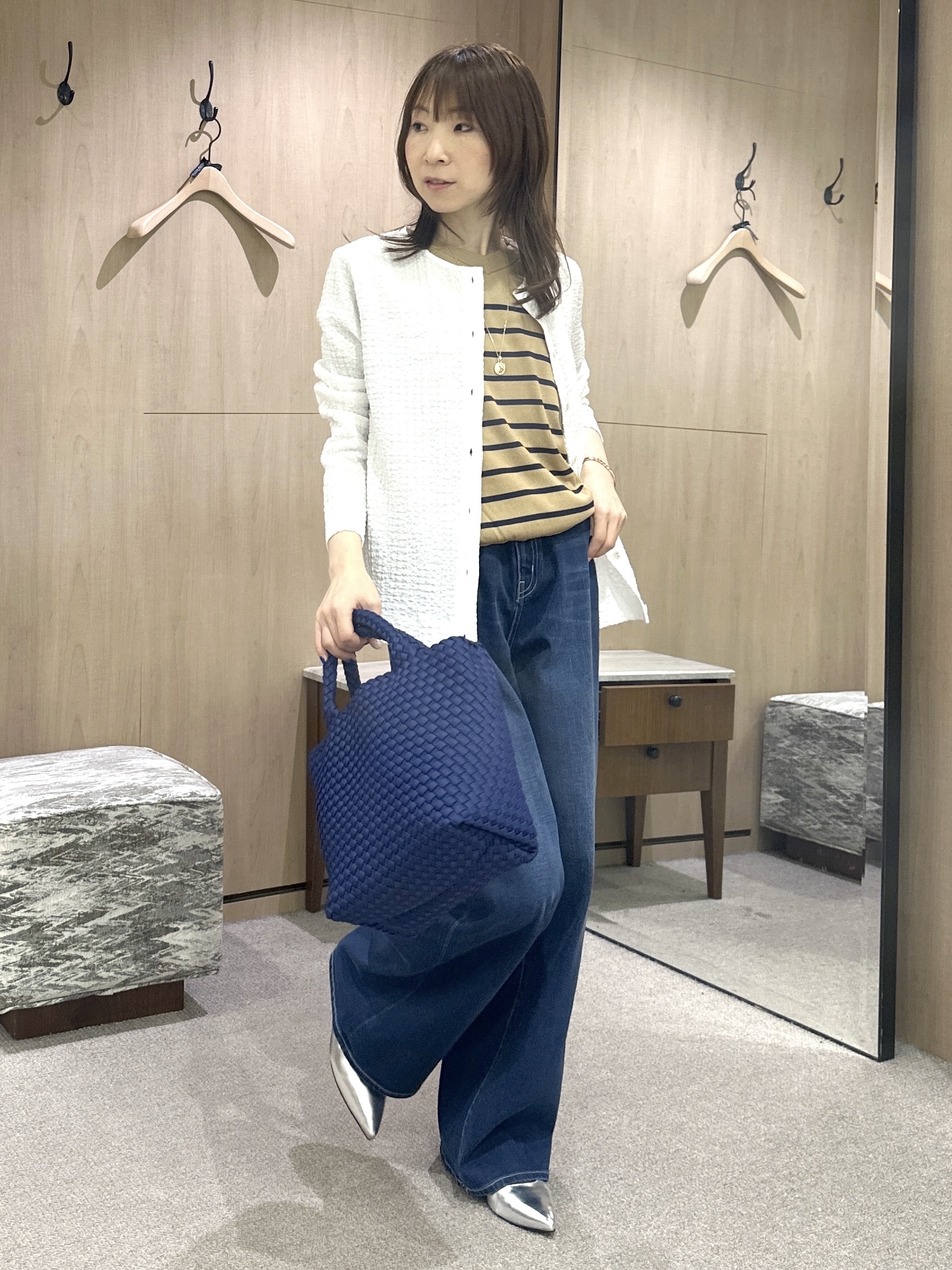 Miwaさんの「UNTITLED｜【アンサンブル可】ポコポコカーディガン」を使ったコーディネート