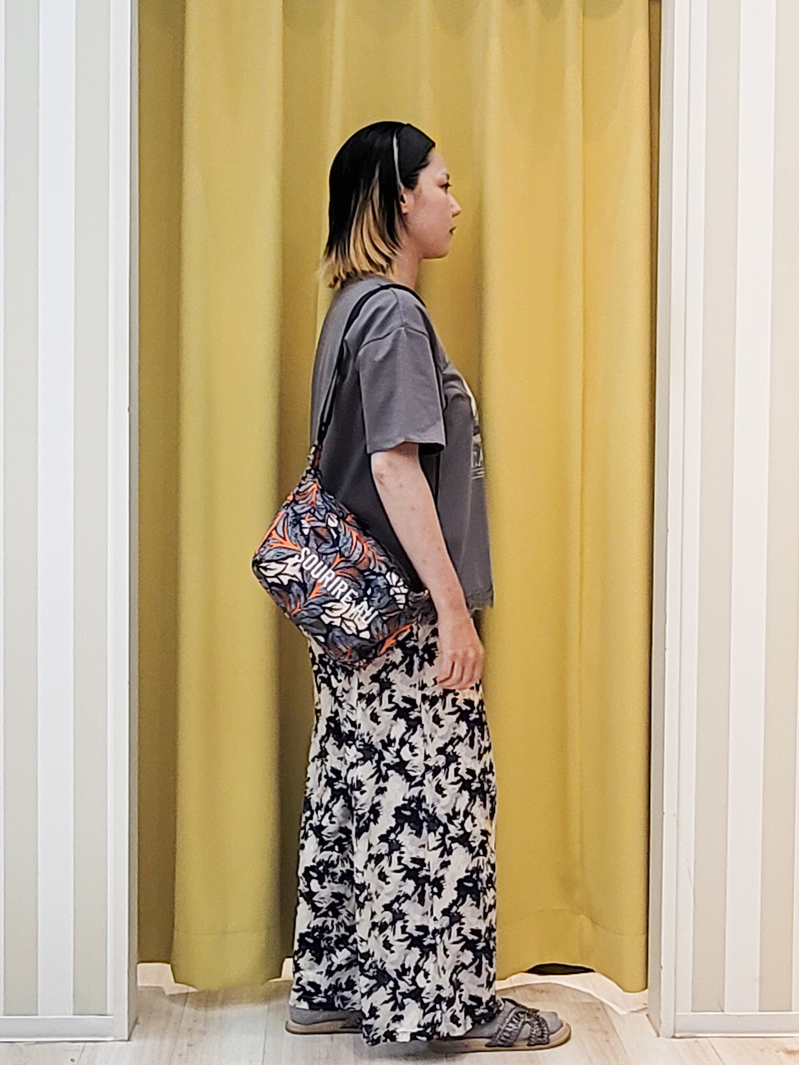 ねぎさんの「SHOO･LA･RUE｜【UV/S-LL/洗濯機可】真夏に着たい裾レースが女性らしさをプラスする プリントアソートTシャツ」を使ったコーディネート