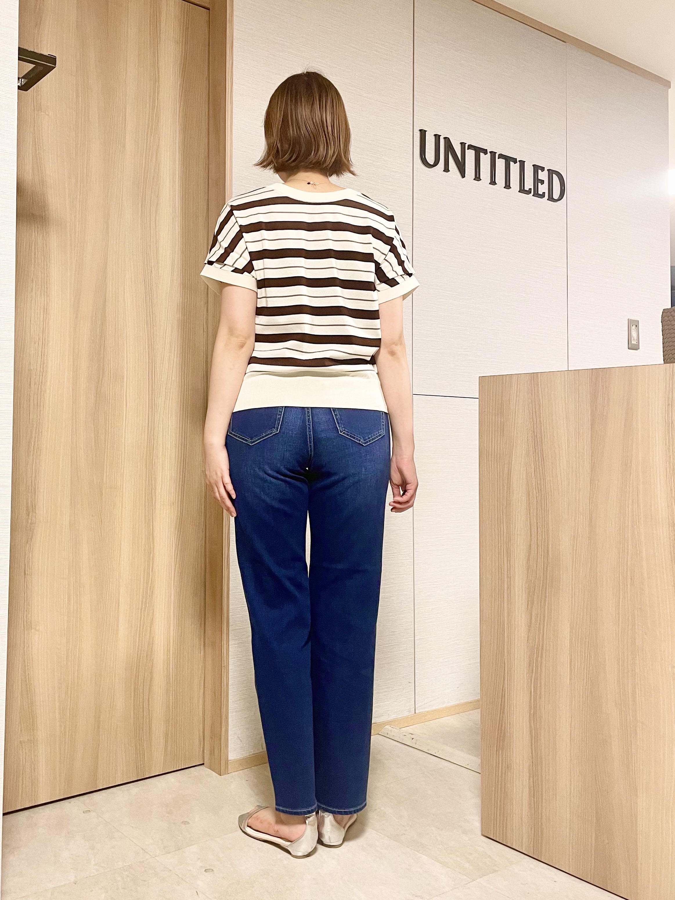aliceさんの「UNTITLED｜【肌に張りつきにくい/前後2WAY】ドライタッチコットンプルオーバー」を使ったコーディネート