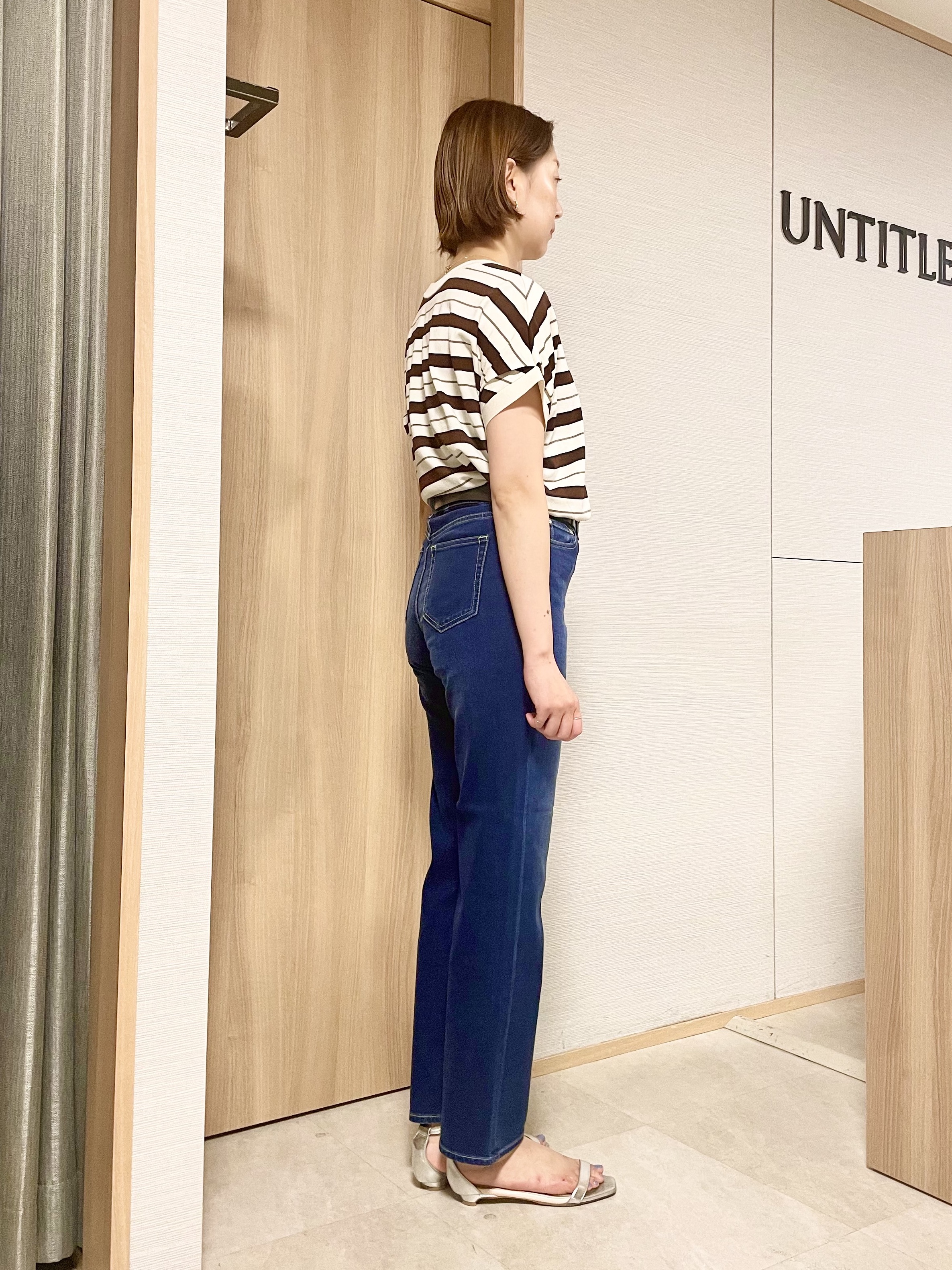 aliceさんの「UNTITLED｜【肌に張りつきにくい/前後2WAY】ドライタッチコットンプルオーバー」を使ったコーディネート