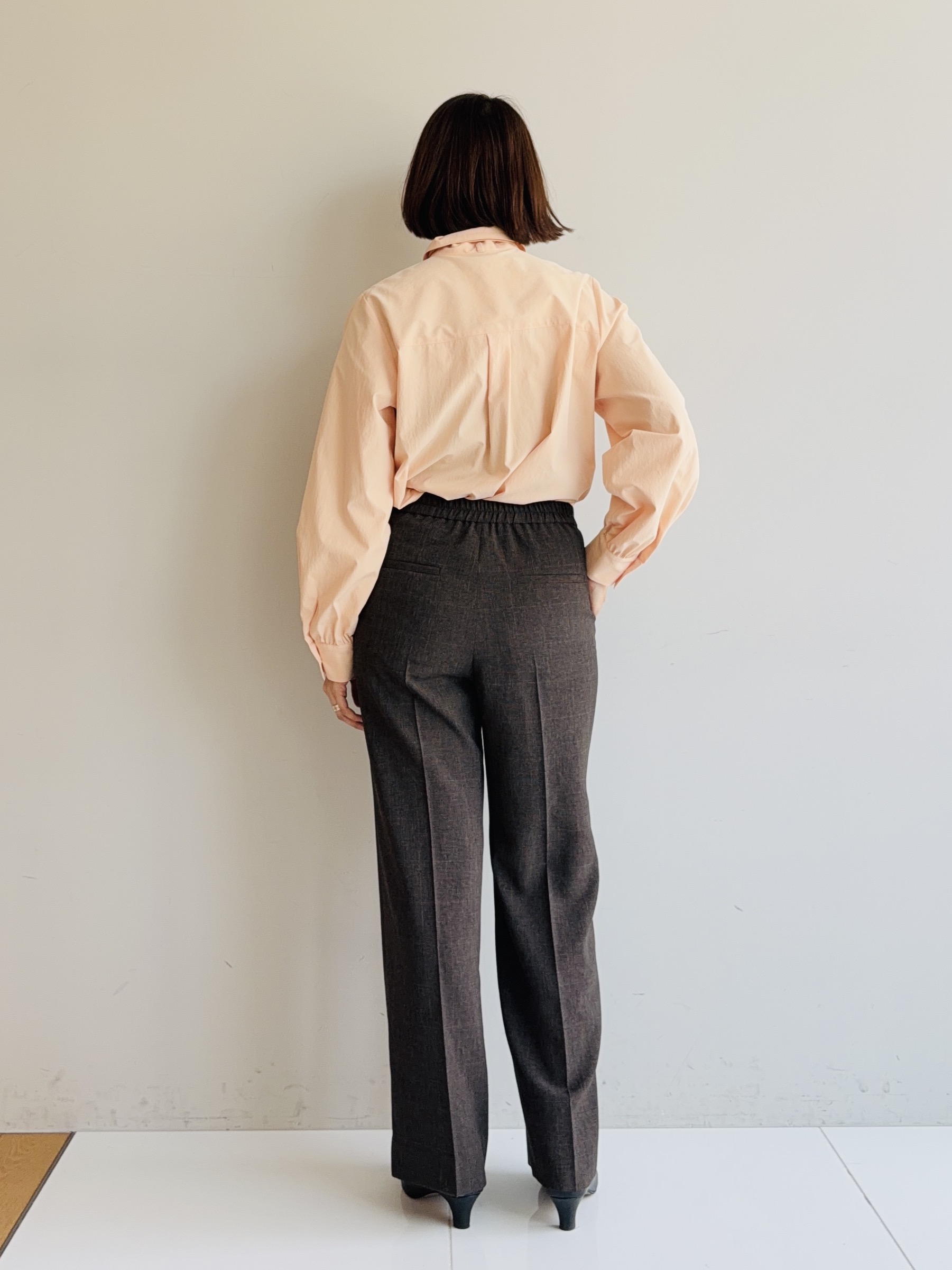 murayamaさんの「INDIVI｜【ストレッチ◎】取外し可ボウタイシャツ」を使ったコーディネート