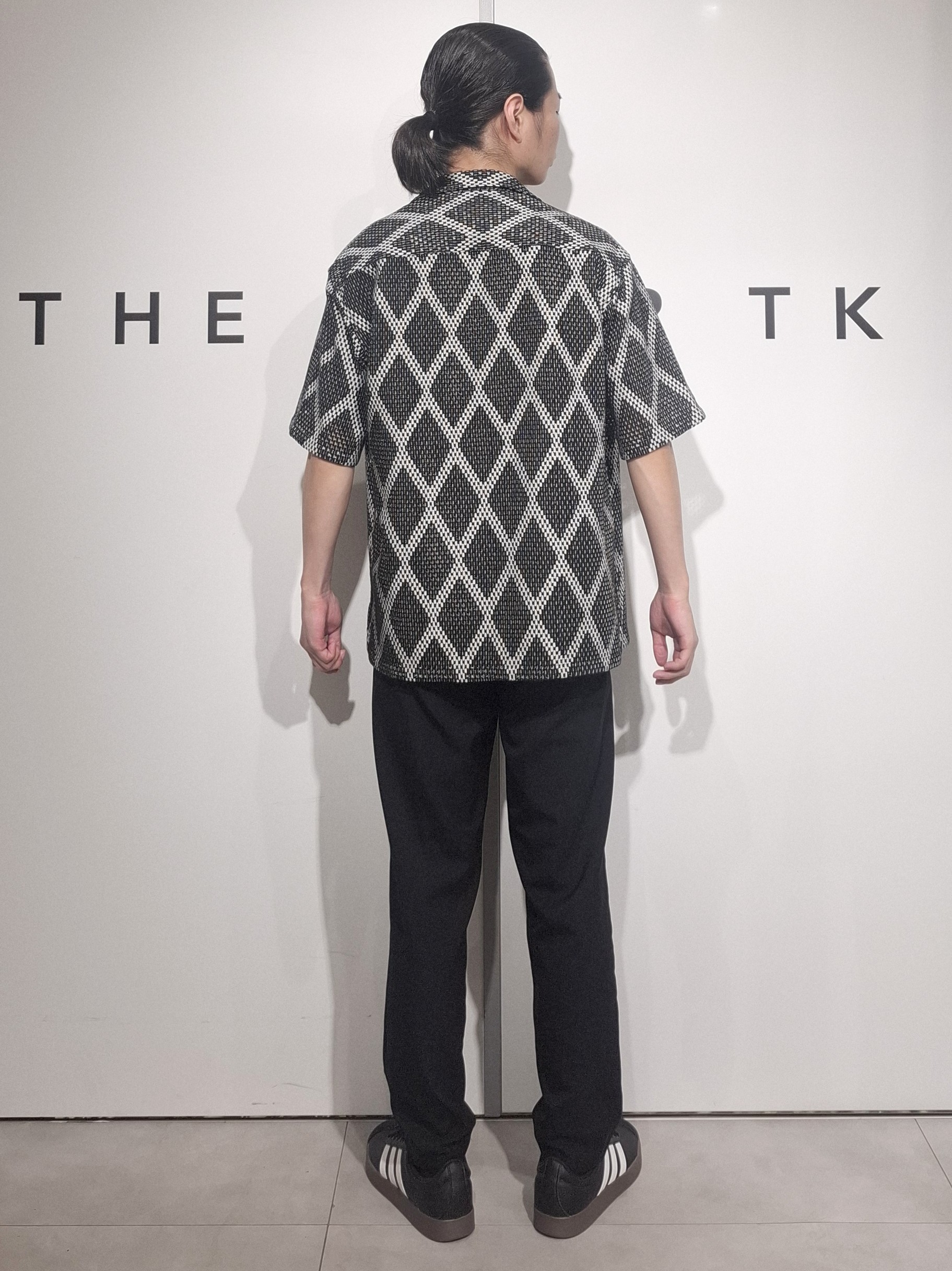 葵さんの「THE SHOP TK｜アーガイル柄 レース半袖シャツ 洗濯機OK」を使ったコーディネート