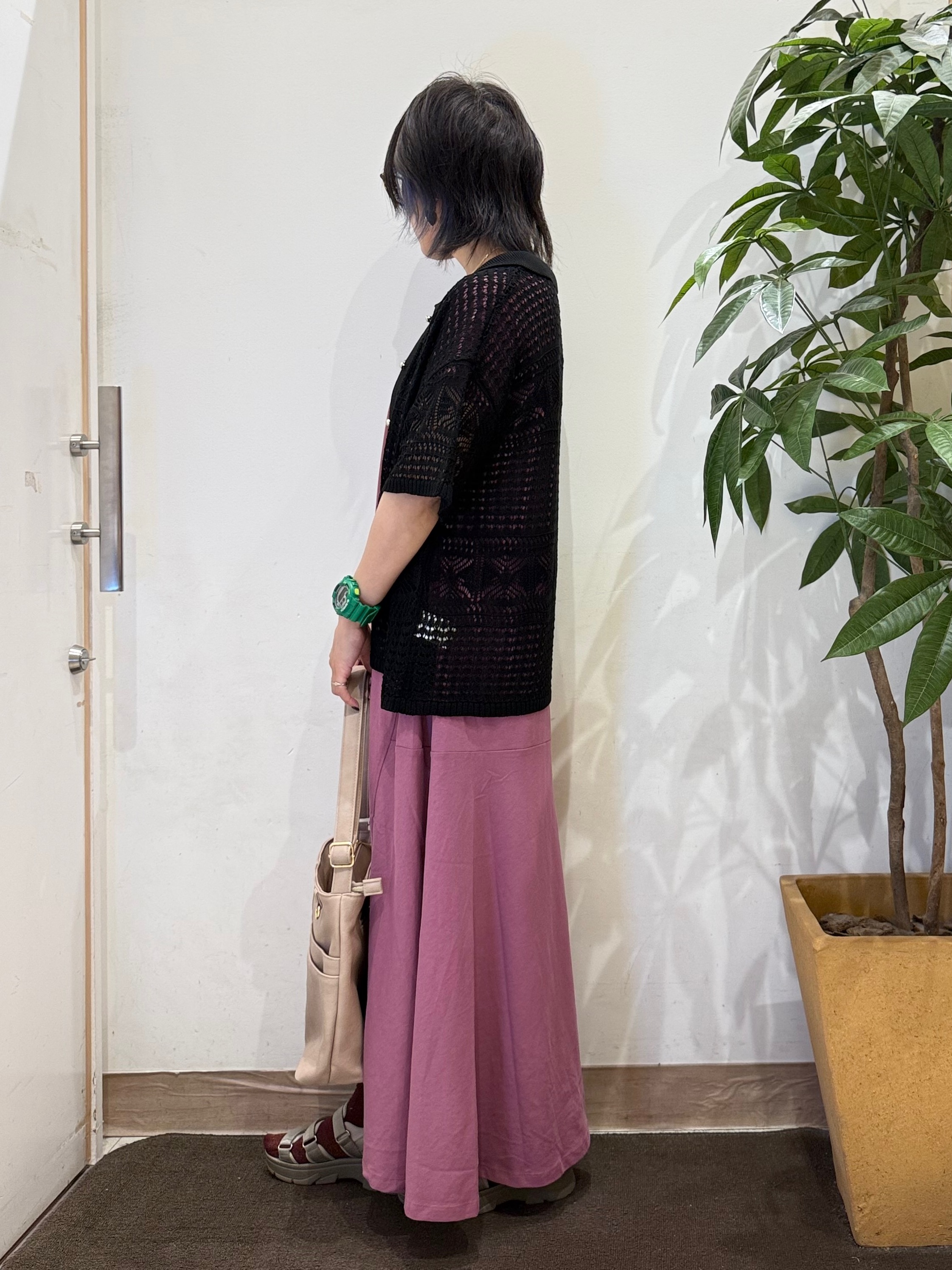 misakiさんの「SHOO･LA･RUE｜レースニットカーディガン」を使ったコーディネート