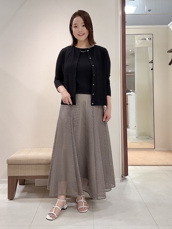 YUIさんの「UNTITLED｜◆【アンサンブル可】ポコポコカーディガン」を使ったコーディネート