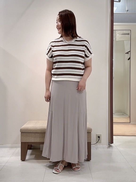 YUIさんの「UNTITLED｜【秋羽織り/ジップ】トリコットシアーブラウス」を使ったコーディネート