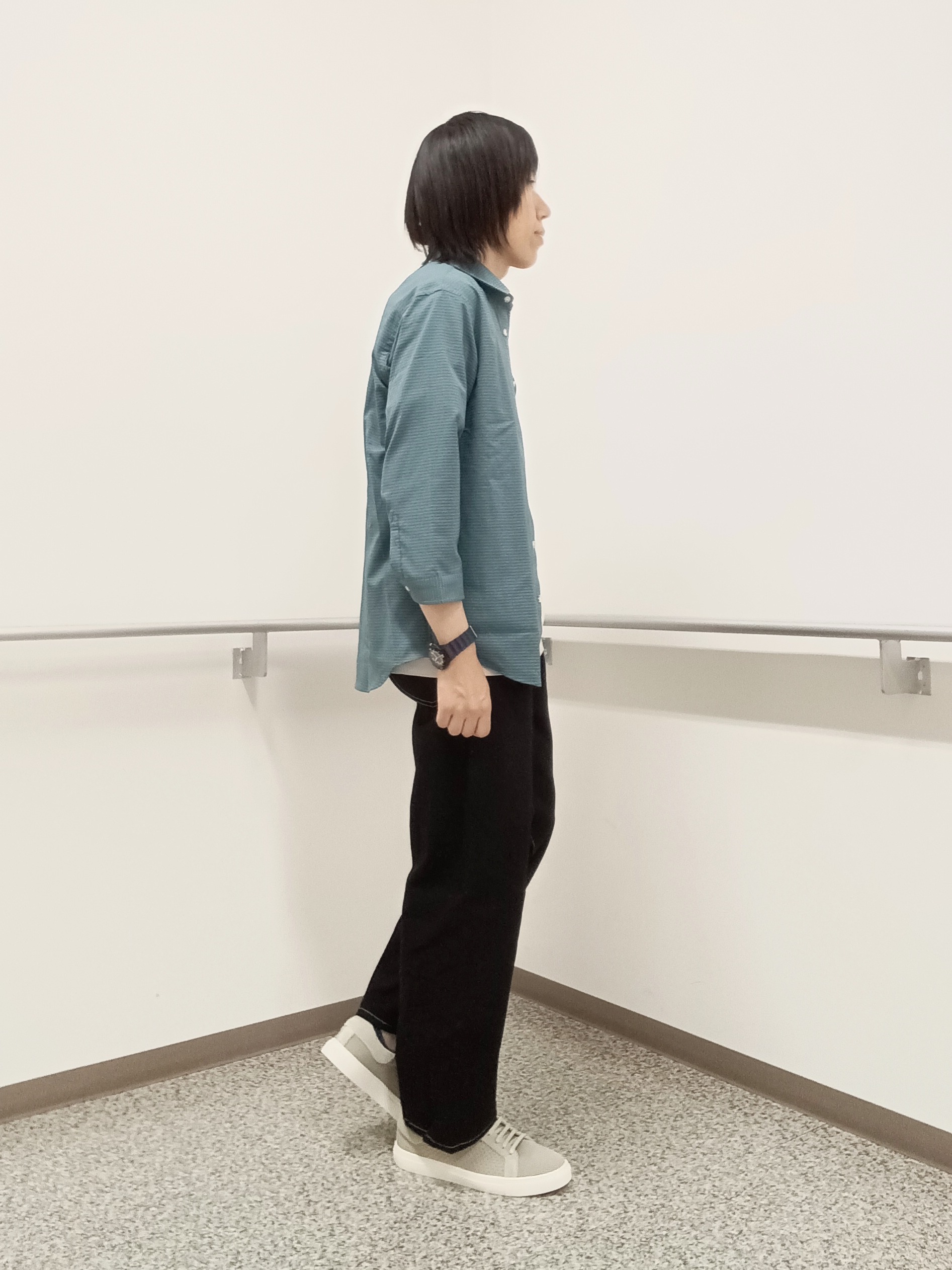 moritaさんの「TAKEO KIKUCHI｜【日本製】DotAir（R）サッカー7分袖シャツ」を使ったコーディネート