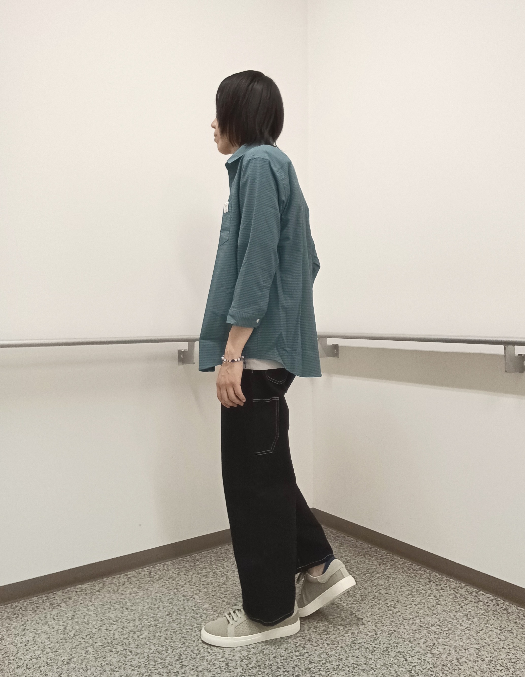 moritaさんの「TAKEO KIKUCHI｜【日本製】DotAir（R）サッカー7分袖シャツ」を使ったコーディネート