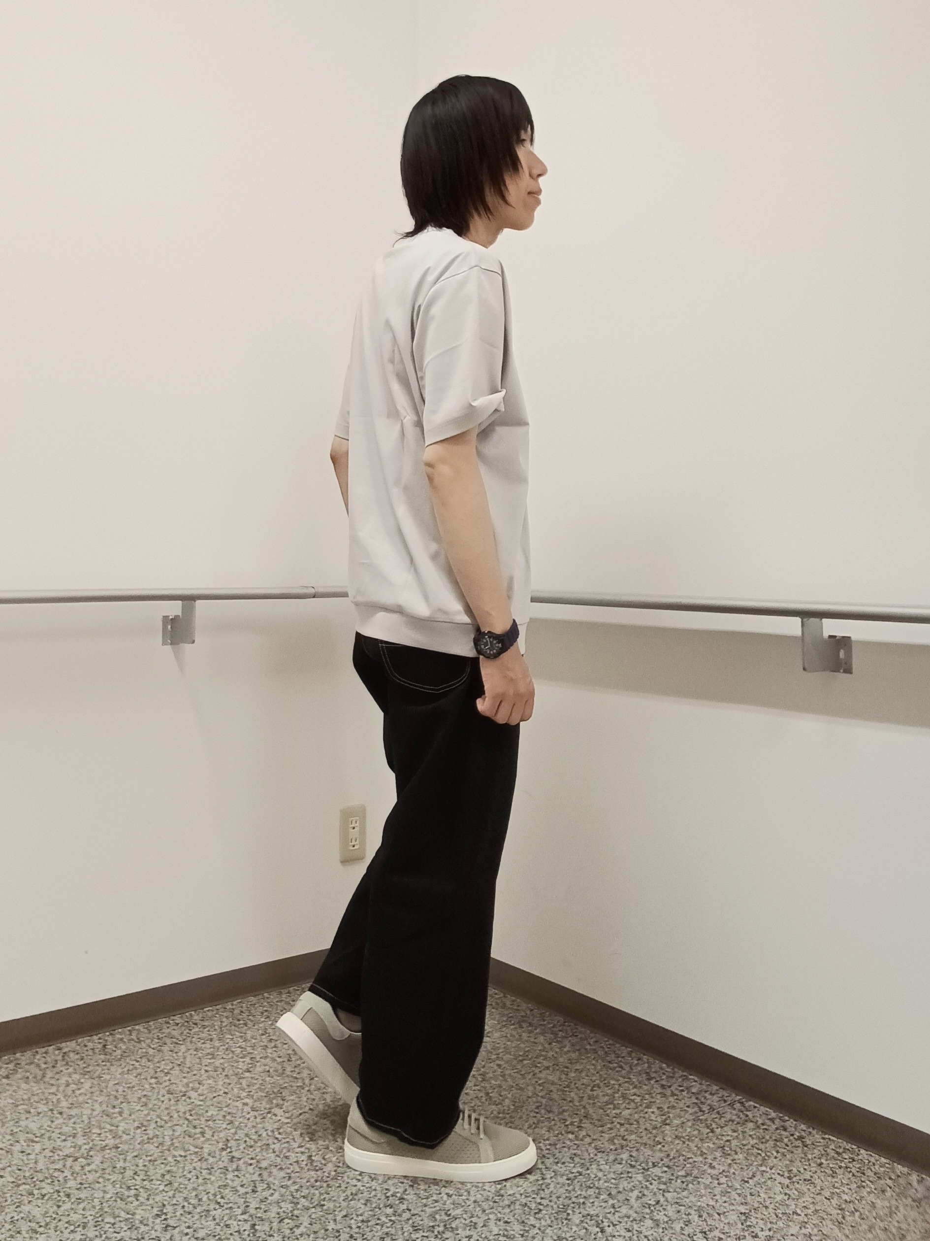 moritaさんの「TAKEO KIKUCHI｜【日本製】DotAir（R）サッカー7分袖シャツ」を使ったコーディネート