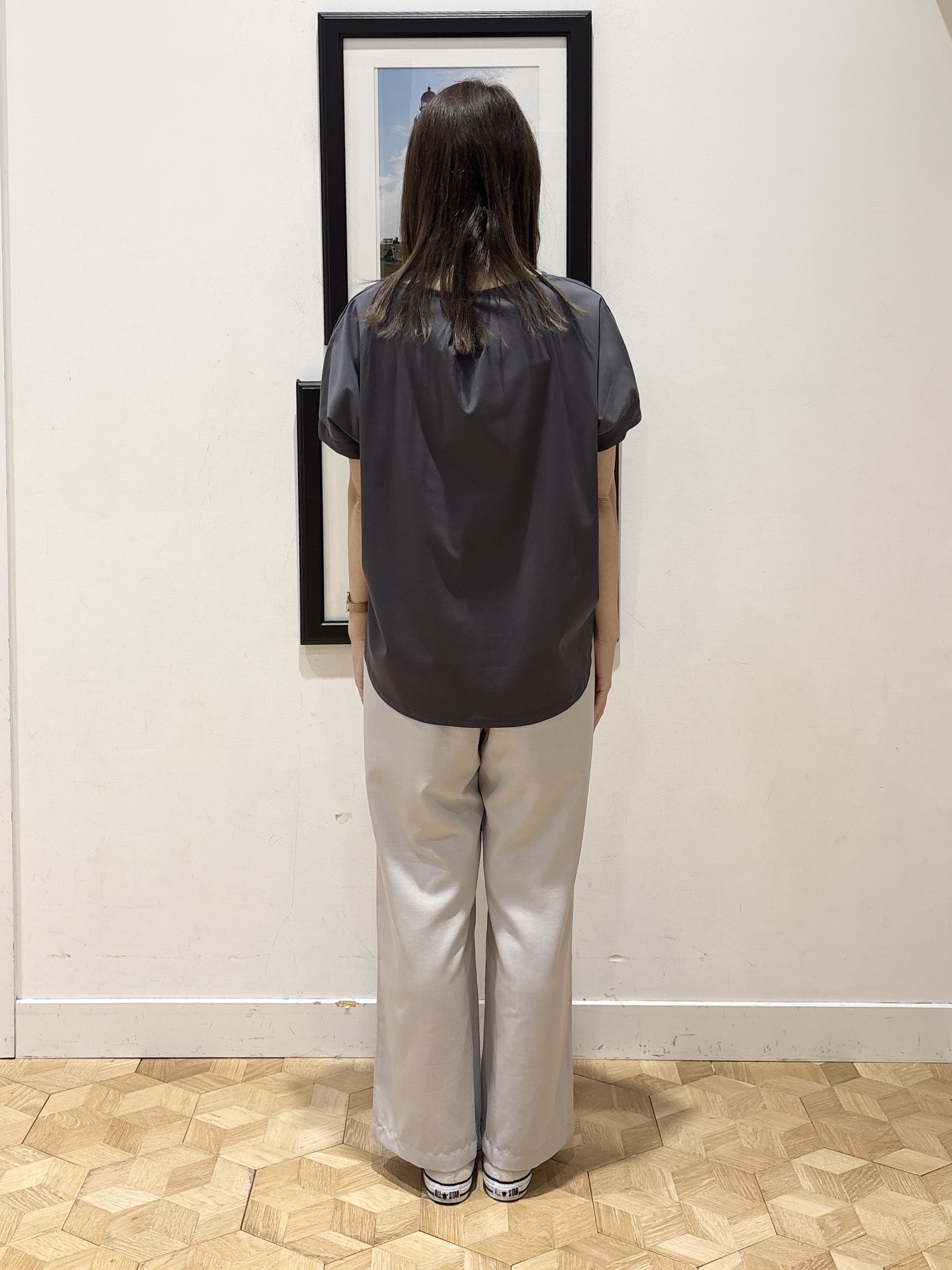 YUMIさんの「Dessin｜【接触冷感/UVカット】美光沢カットソーワイドシルエット」を使ったコーディネート