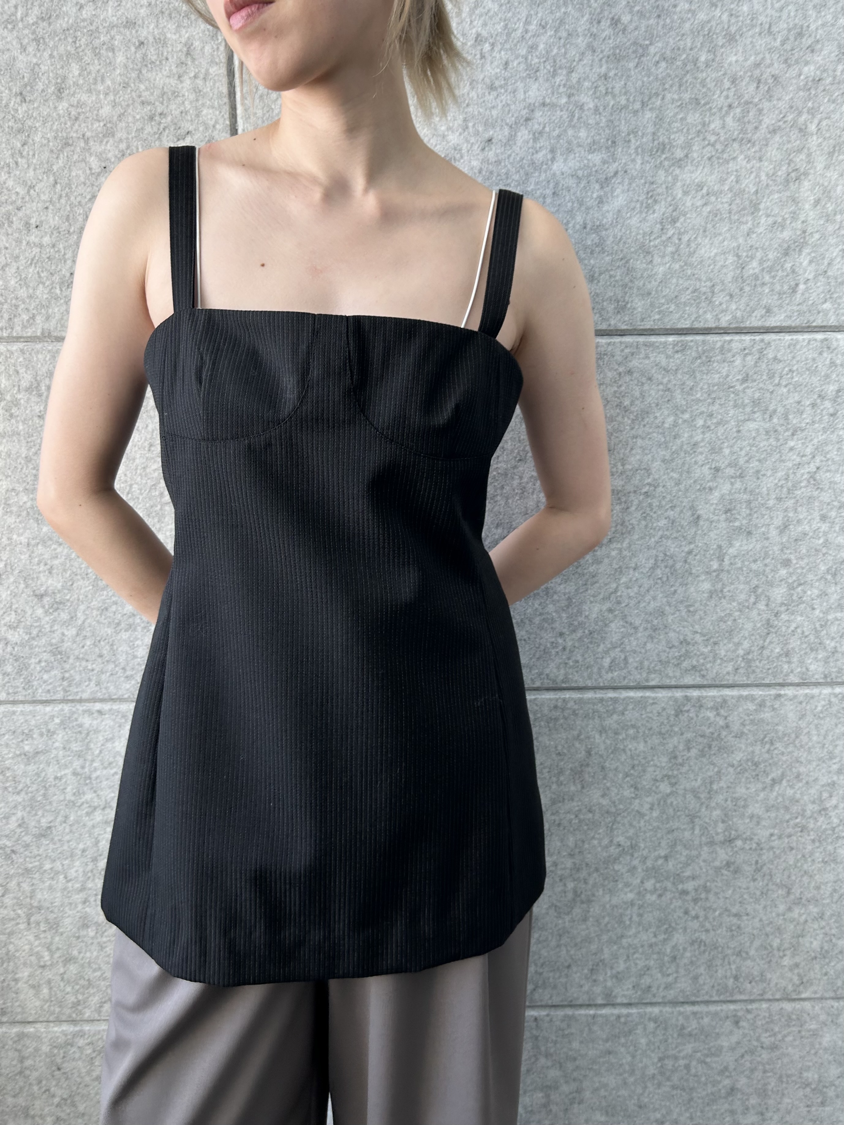 honoka Aさんの「CODE A｜corset stripe camisole」を使ったコーディネート