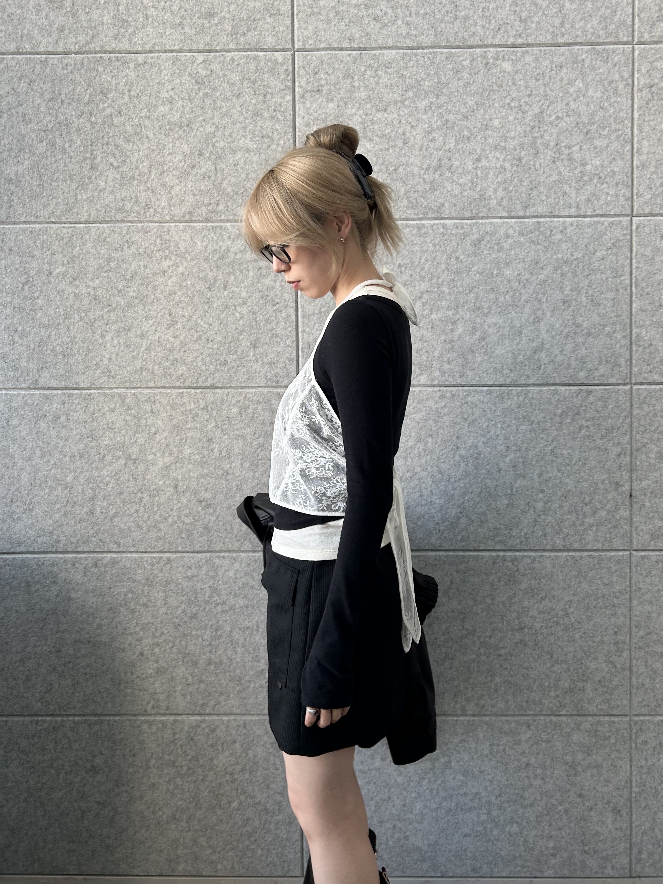 honoka Aさんの「CODE A｜stripe mini skirt」を使ったコーディネート