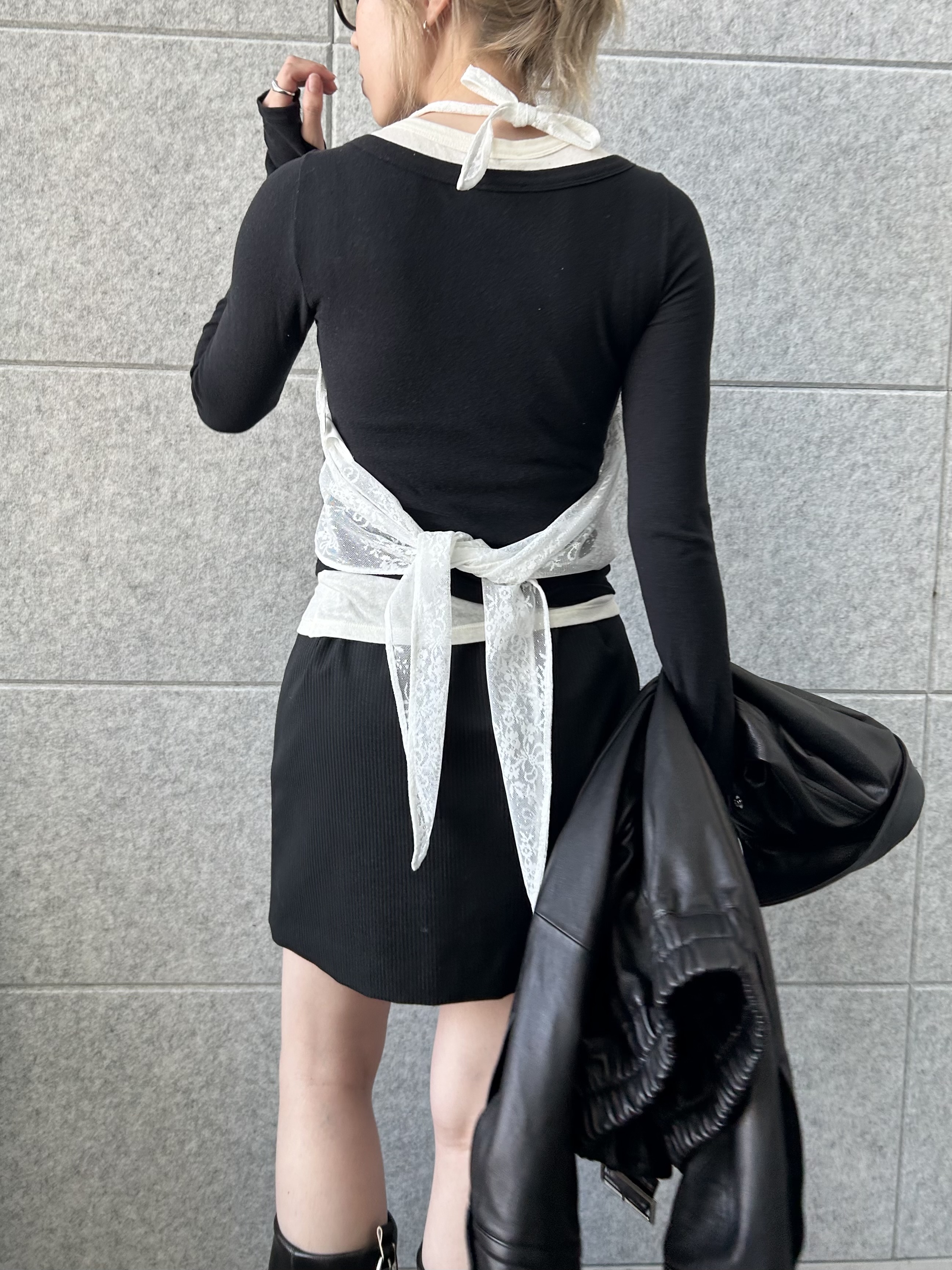 honoka Aさんの「CODE A｜stripe mini skirt」を使ったコーディネート