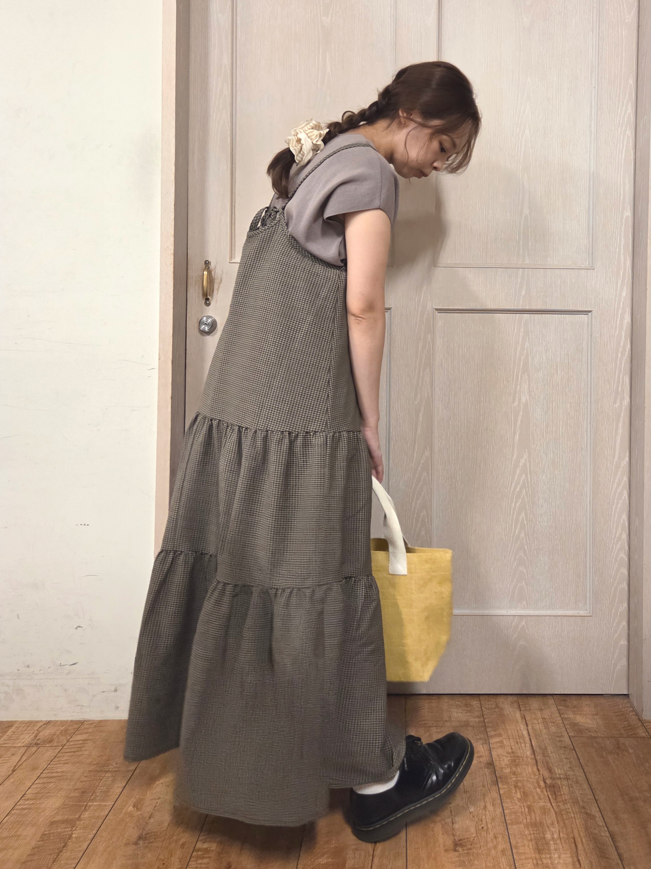 masamiさんの「SHOO･LA･RUE｜【洗濯機可/S-LL】インせず着られる 大人シンプルニット」を使ったコーディネート