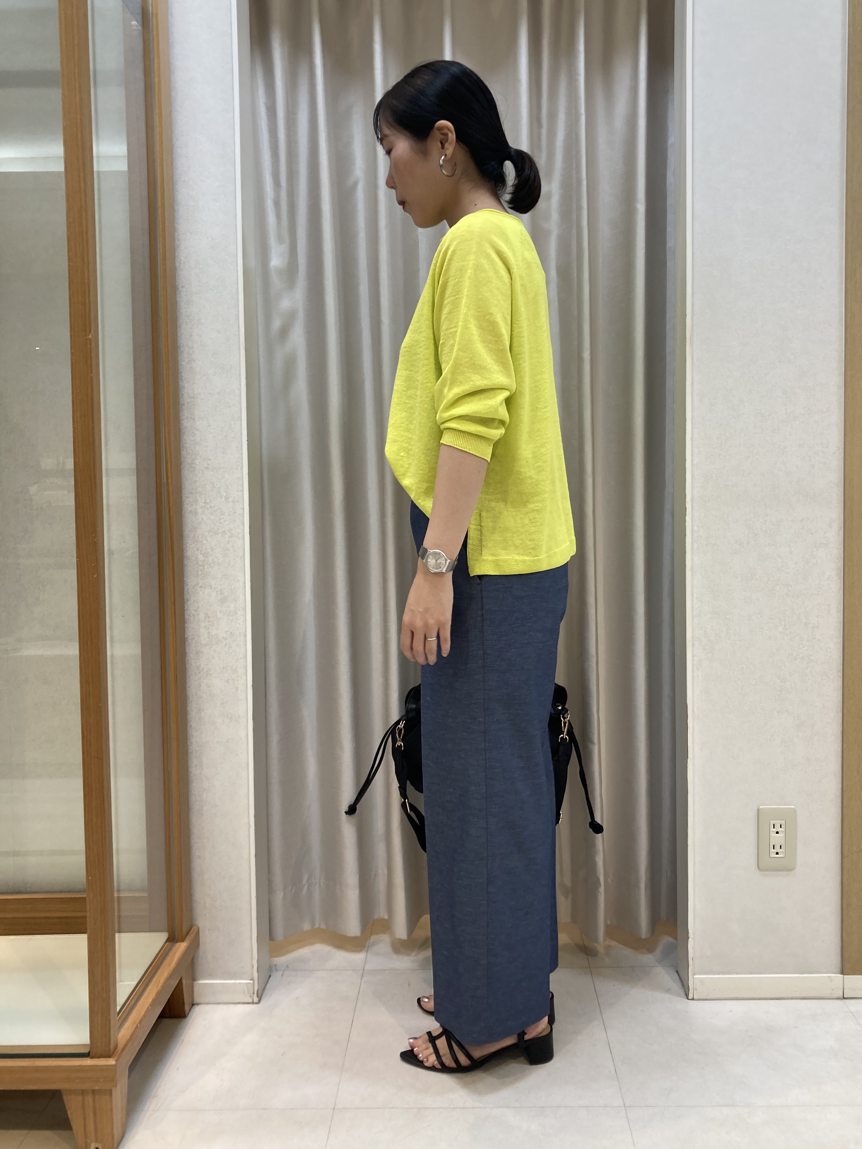 しばたさんの「UNTITLED｜【ゆったり/リラクシー】リネンボートネックプルオーバー」を使ったコーディネート