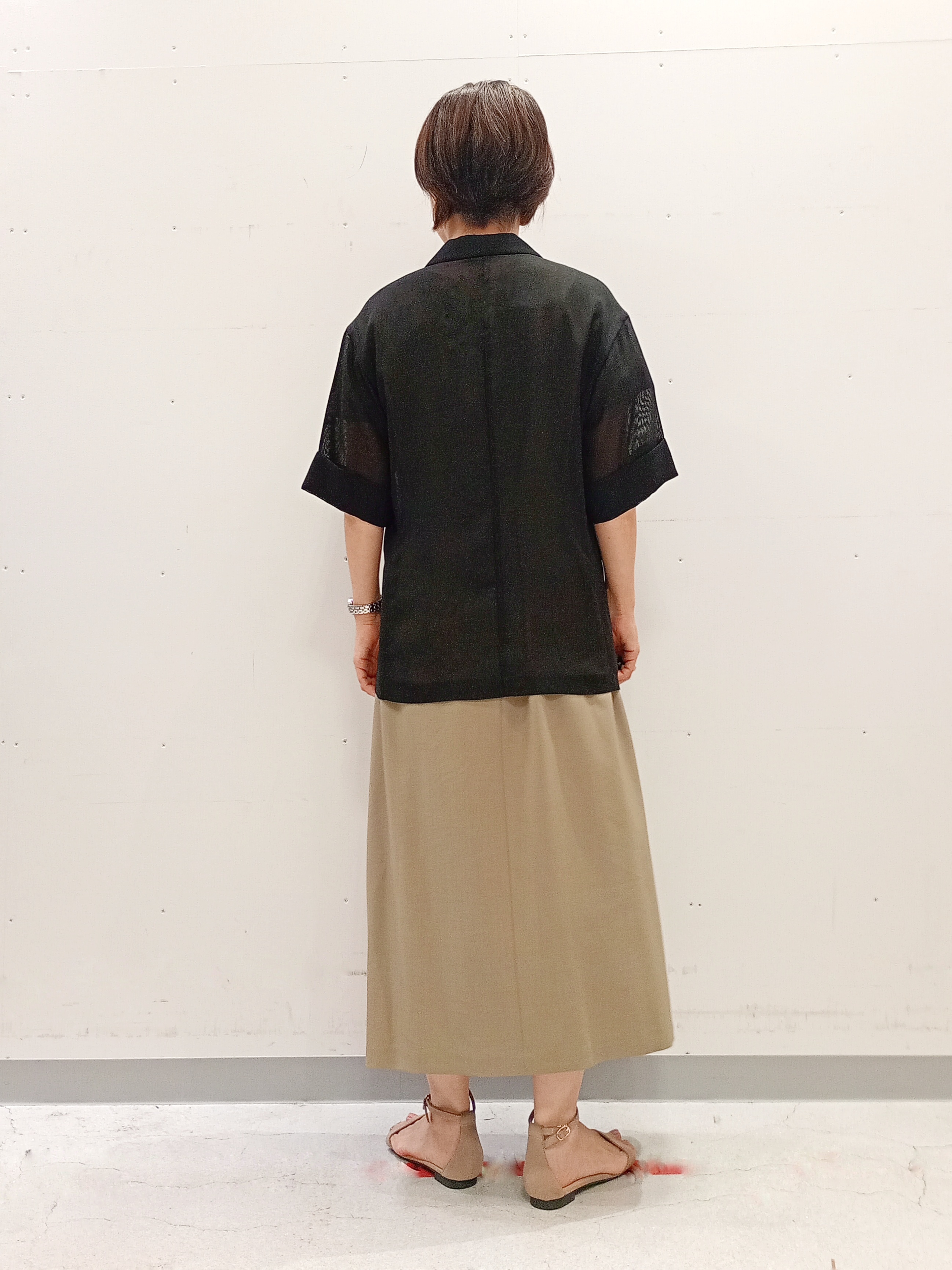 Kさんの「INDIVI｜【洗える／メッシュ素材／SETUP可能】半袖シアージャケット」を使ったコーディネート