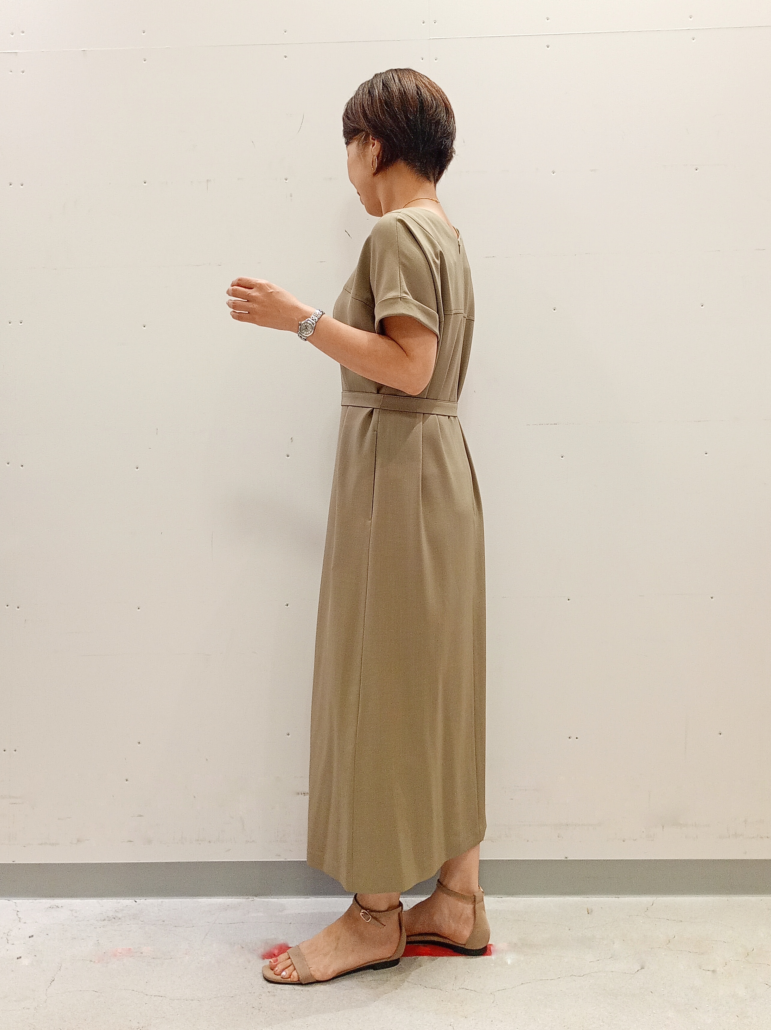 Kさんの「INDIVI｜【洗える／メッシュ素材／SETUP可能】半袖シアージャケット」を使ったコーディネート