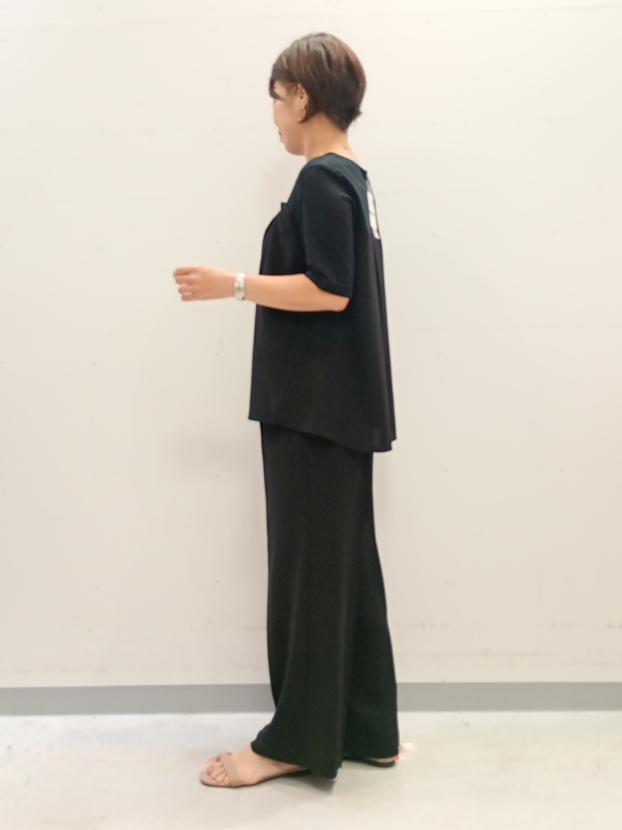 Kさんの「INDIVI｜【着る日傘／SETUP可能】ビスチェレイヤード風トップス」を使ったコーディネート