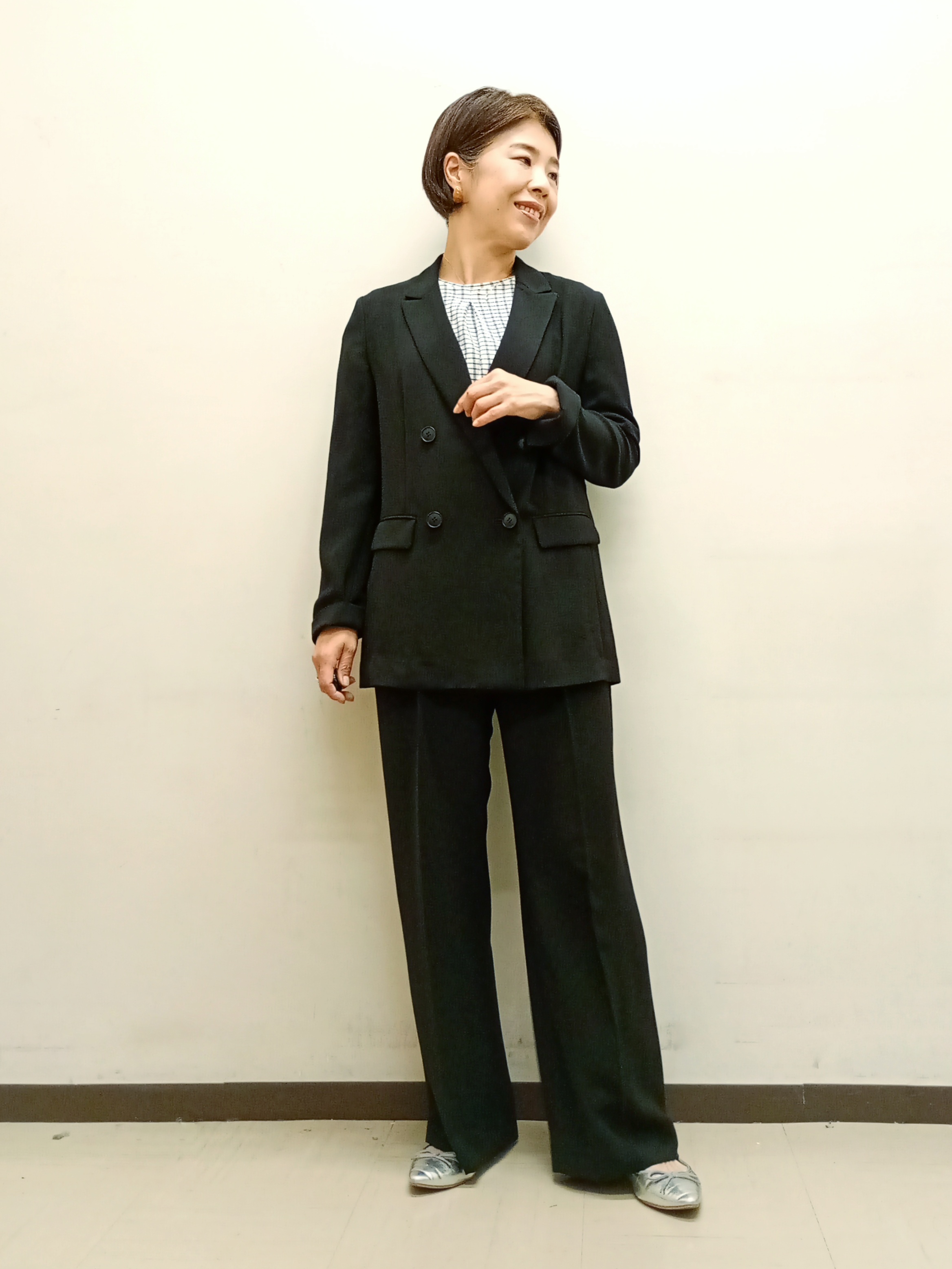 Kさんの「INDIVI｜【着る日傘／SETUP可能】ビスチェレイヤード風トップス」を使ったコーディネート
