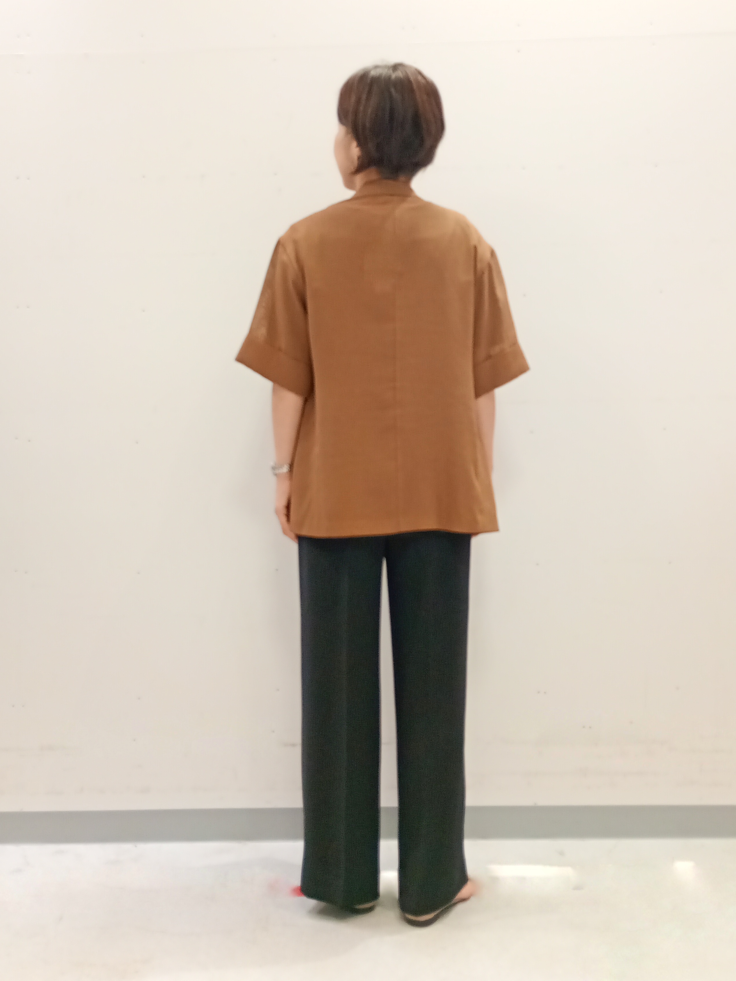 Kさんの「INDIVI｜【洗える／メッシュ素材／SETUP可能】半袖シアージャケット」を使ったコーディネート