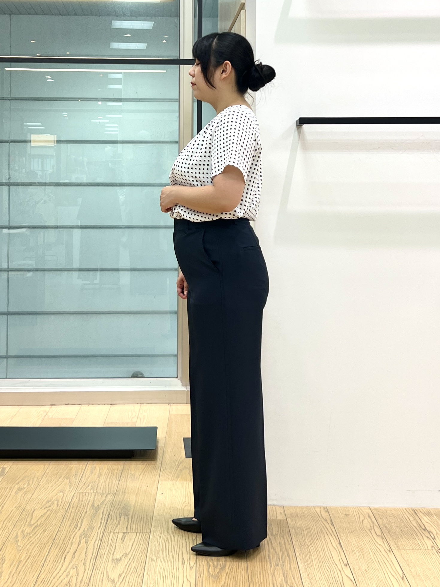 shimaさんの「INDIVI｜【定番スーツ／UVケア／洗える】ウール調テーラードジャケット」を使ったコーディネート