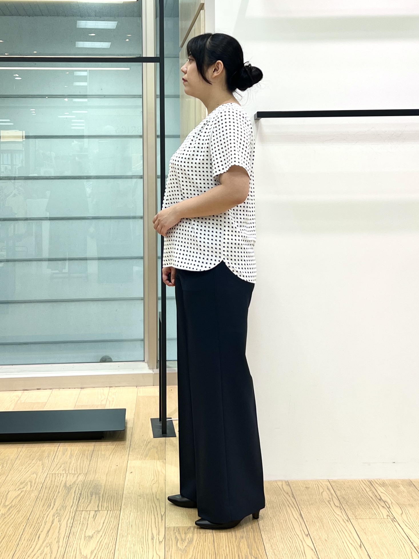 shimaさんの「INDIVI｜【定番スーツ／UVケア／洗える】ウール調テーラードジャケット」を使ったコーディネート