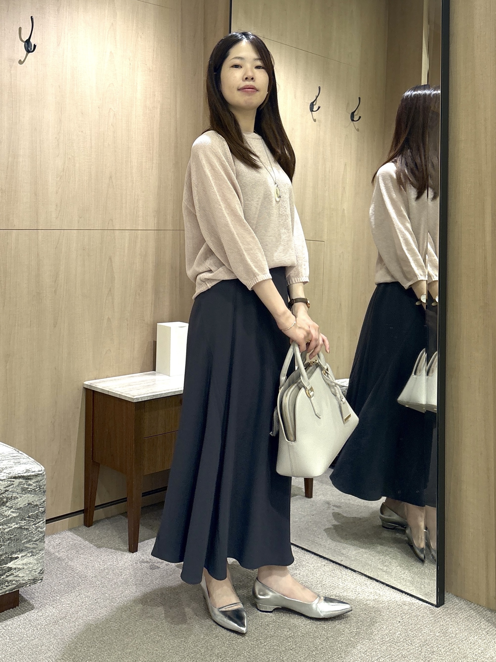 asamiさんの「UNTITLED｜【洗える/ゆったり】クルーネックドライニット」を使ったコーディネート