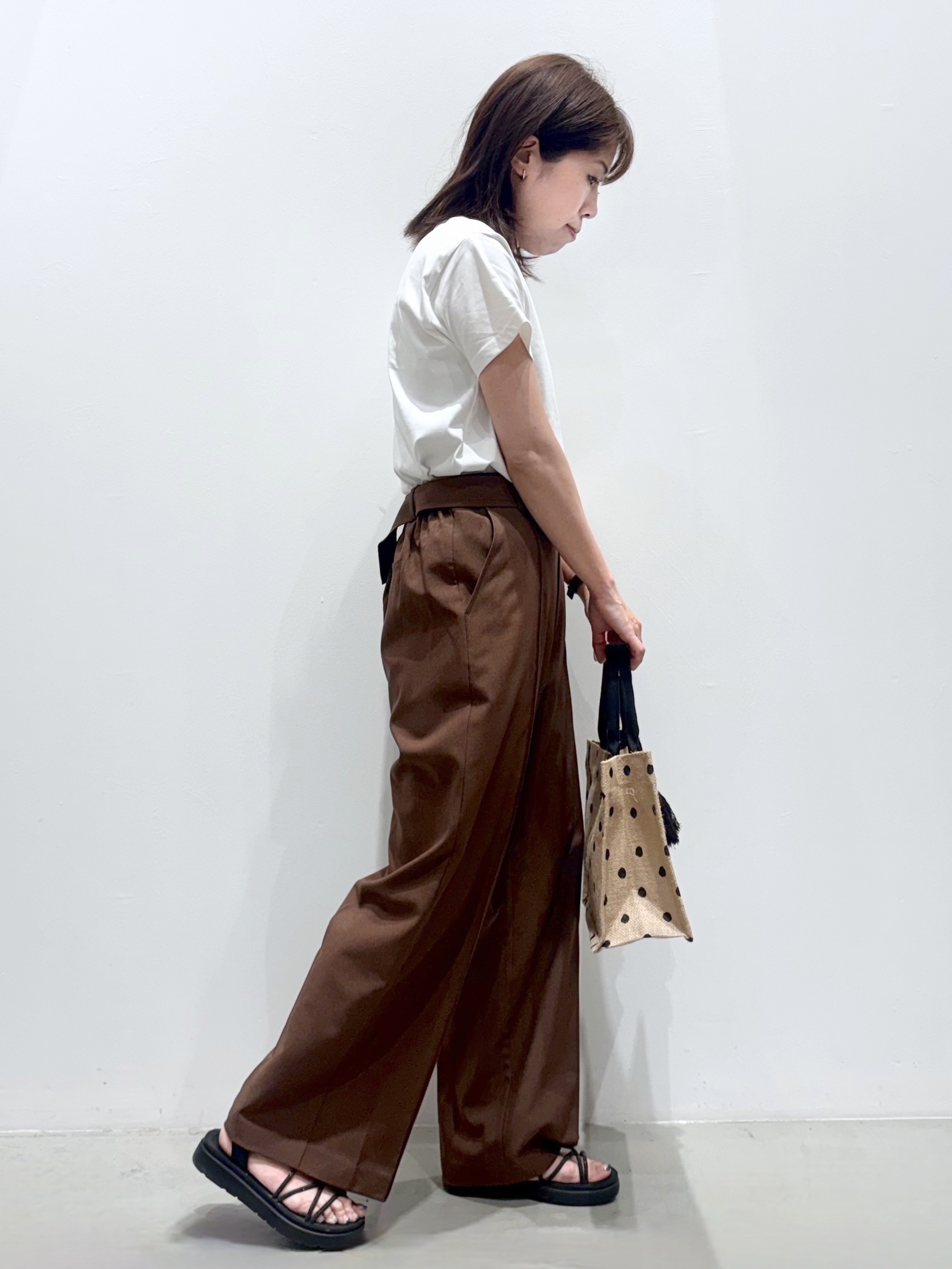 ＷＡさんの「grove｜【遮熱／吸水速乾／UVカット】ベーシックロゴTシャツ」を使ったコーディネート