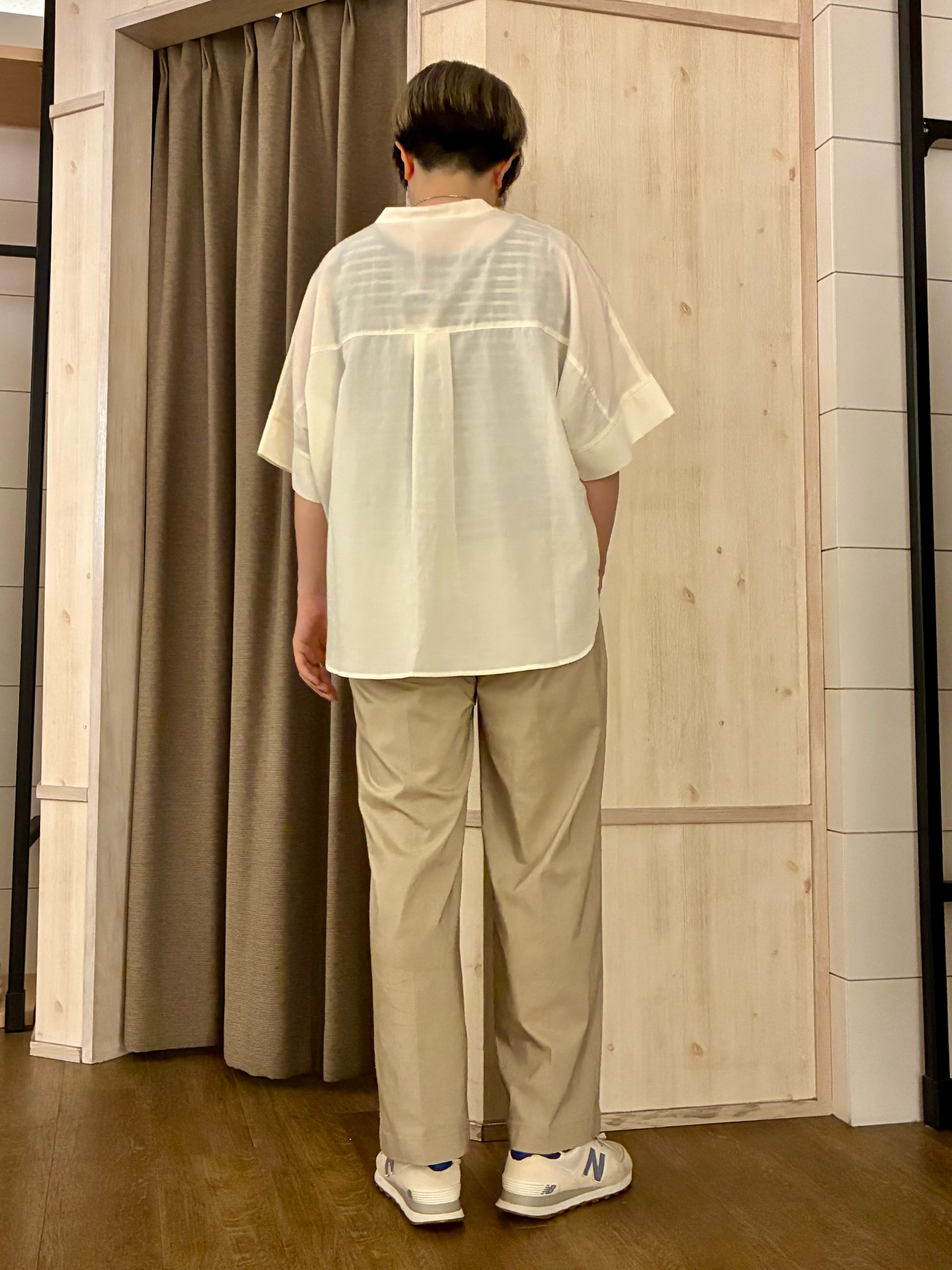aiさんの「THE SHOP TK｜【高レビュー/体型カバー】さらっと快適 ドルマン5分袖ブラウス」を使ったコーディネート