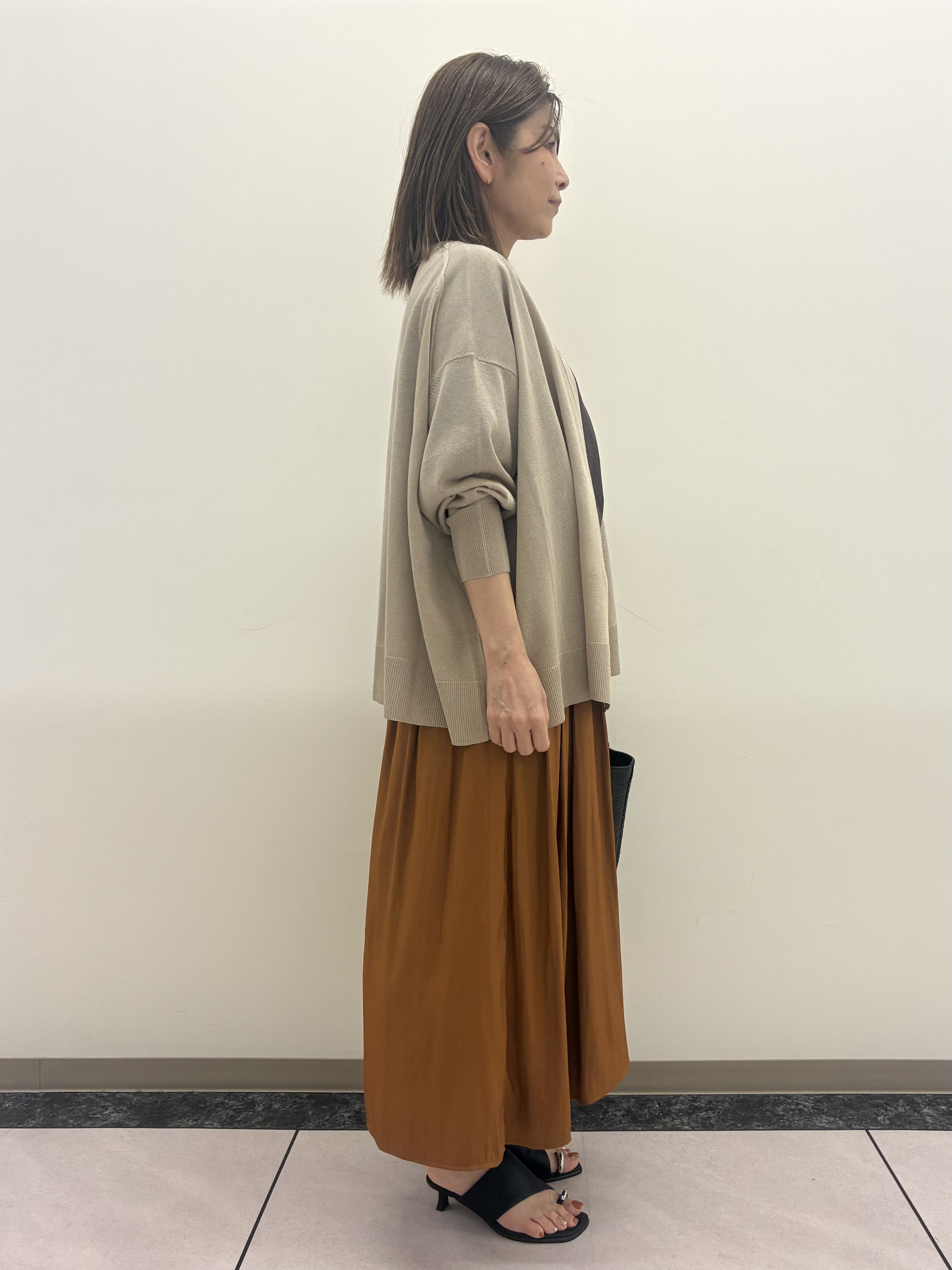 ちいさんの「Reflect｜【UVカット／接触冷感／吸水速乾】ギャザースリーブカットソー」を使ったコーディネート
