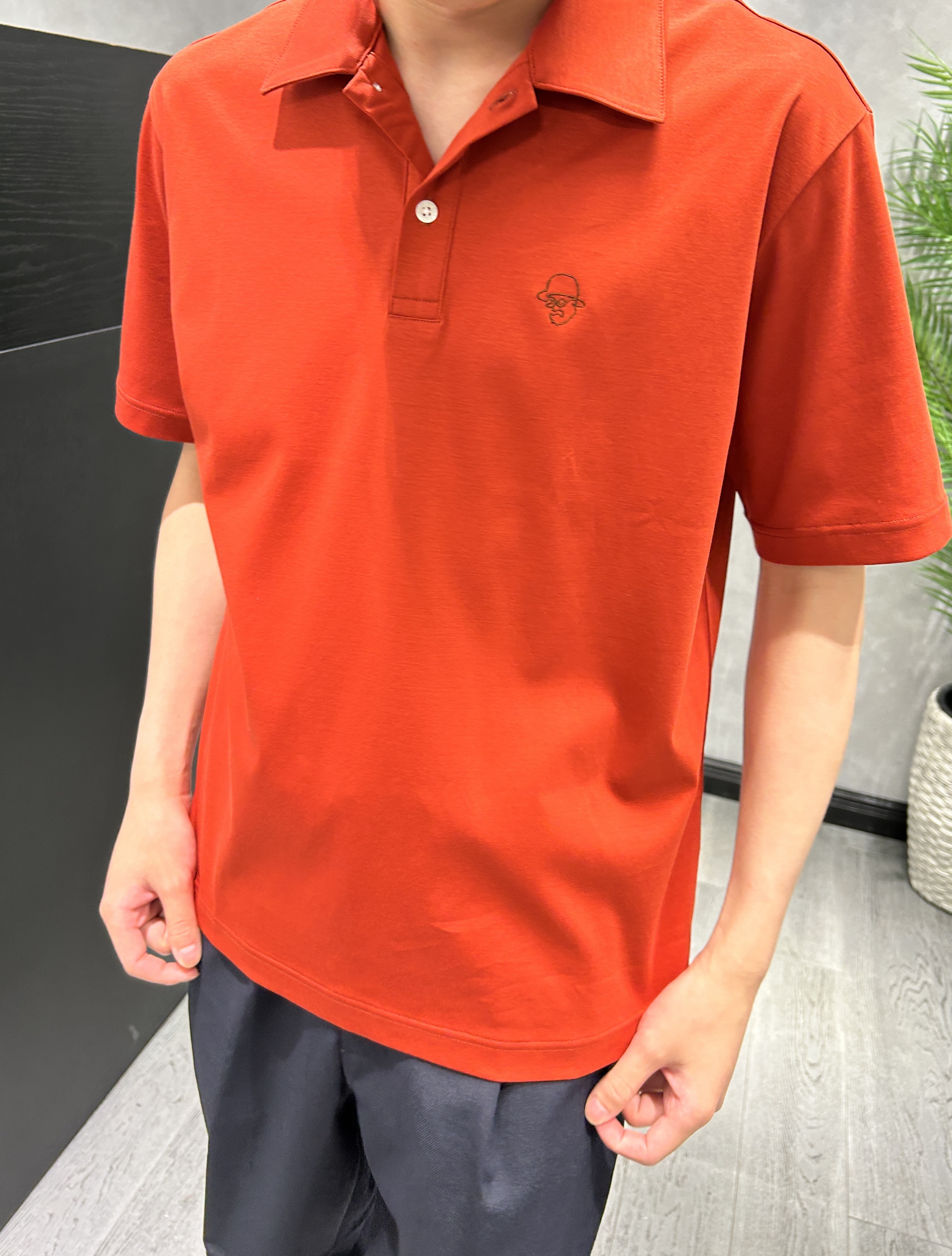ruiさんの「TAKEO KIKUCHI｜【接触冷感】アイスクリアコットン ワンポイント ポロシャツ」を使ったコーディネート