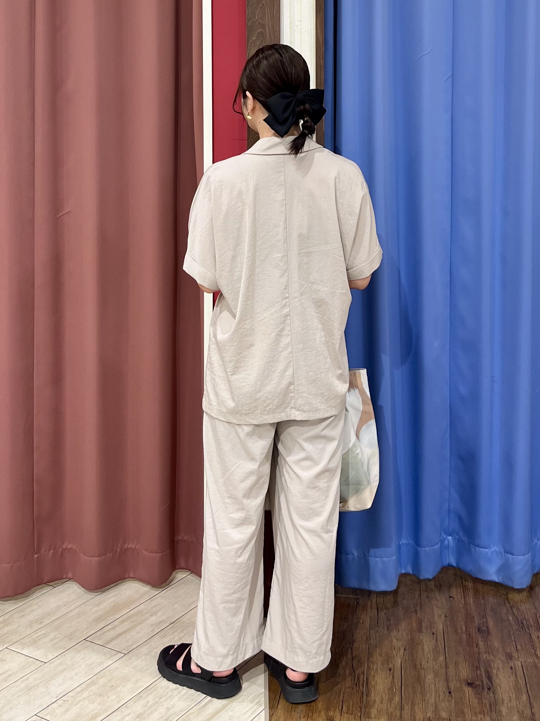 ｙｒｋさんの「SHOO･LA･RUE｜【高レビュー/洗濯機可/セットアップ可】軽凛(かろりん) 半袖ジャケット」を使ったコーディネート