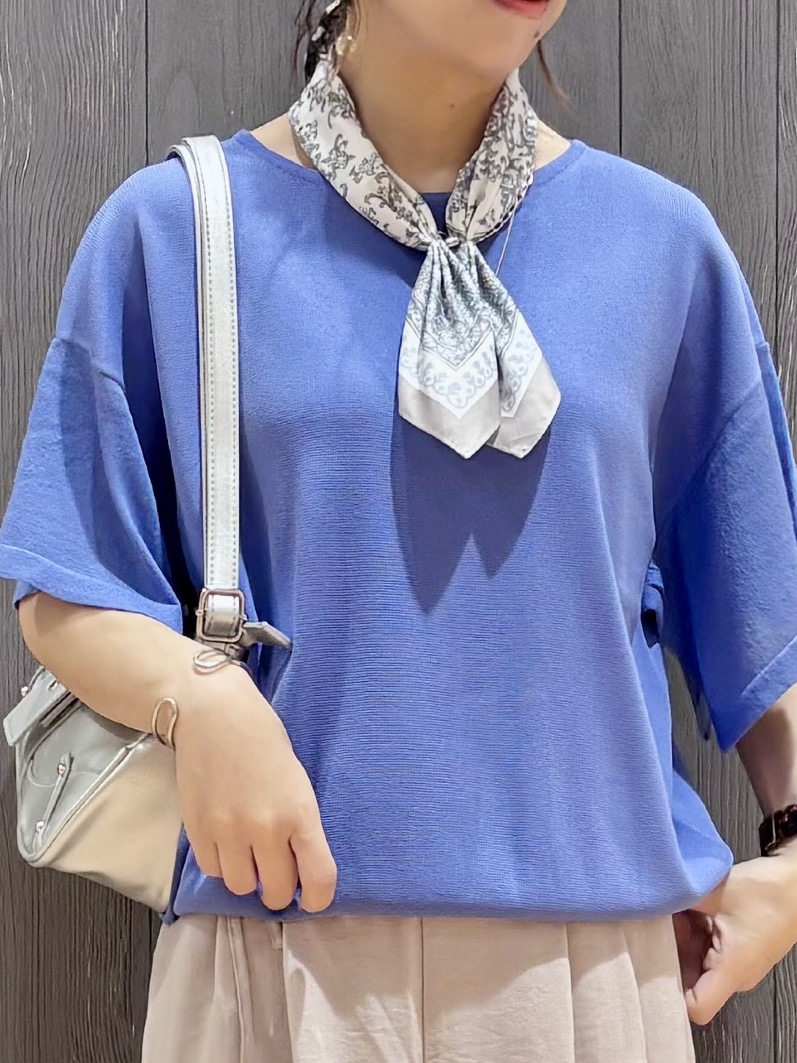 meiさんの「SHOO･LA･RUE｜【S-LL/洗濯機可】インせず着られる ひらり袖ニット」を使ったコーディネート