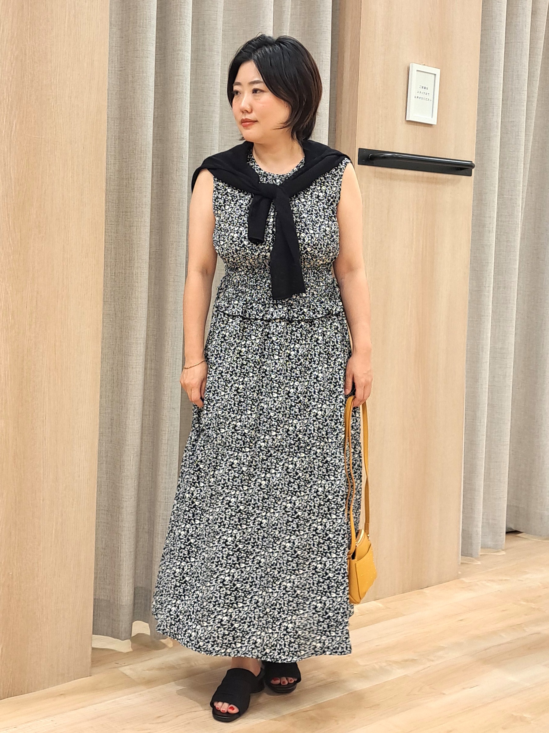ふるさんの「grove｜高評価！【洗える/名品】大人の透け感、シアーカーディガン」を使ったコーディネート
