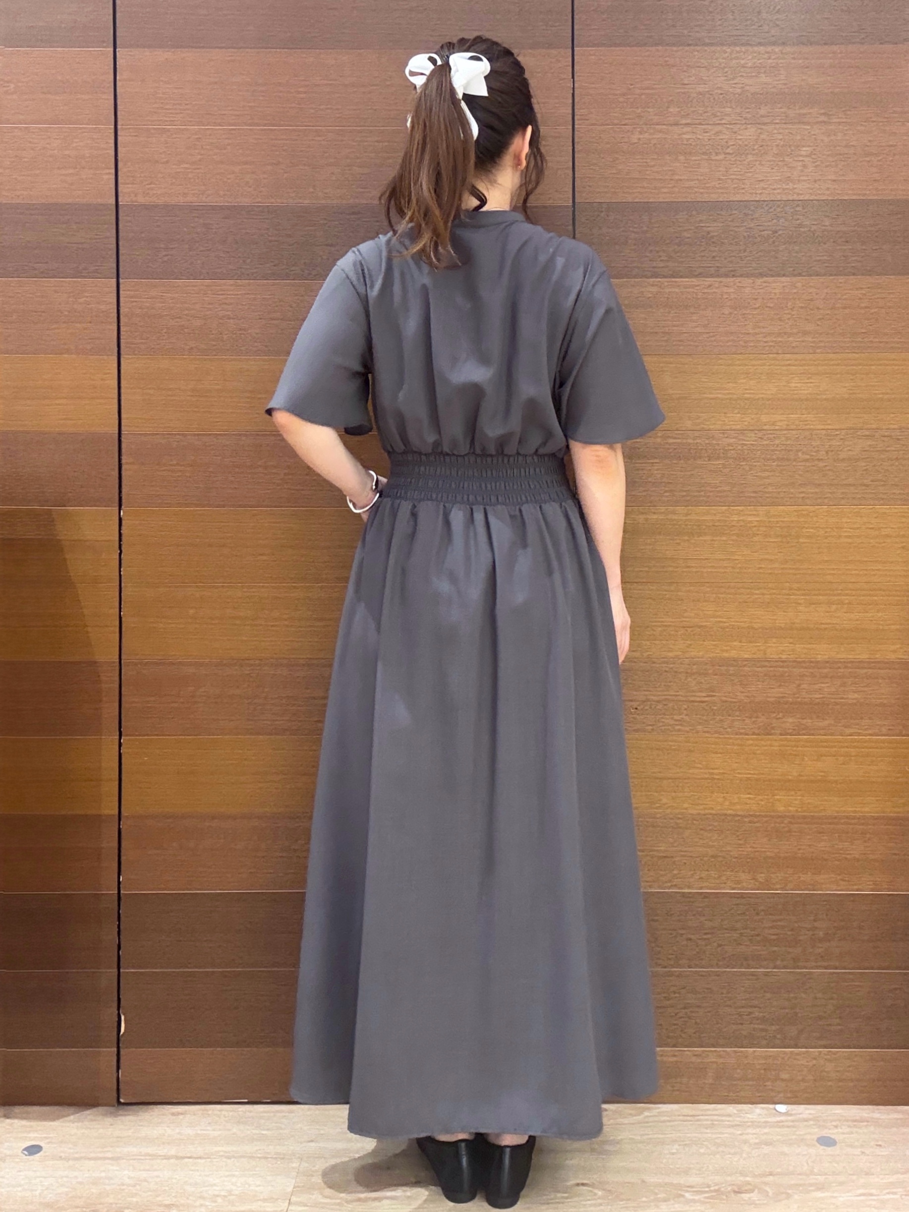 maichiさんの「OPAQUE.CLIP｜スキッパーシャツワンピース【洗濯機OK／イージーアイロン】」を使ったコーディネート