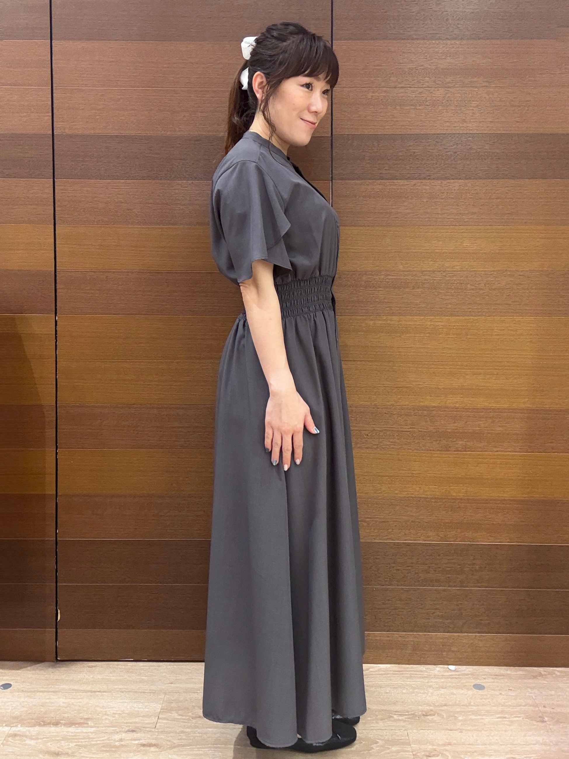 maichiさんの「OPAQUE.CLIP｜スキッパーシャツワンピース【洗濯機OK／イージーアイロン】」を使ったコーディネート