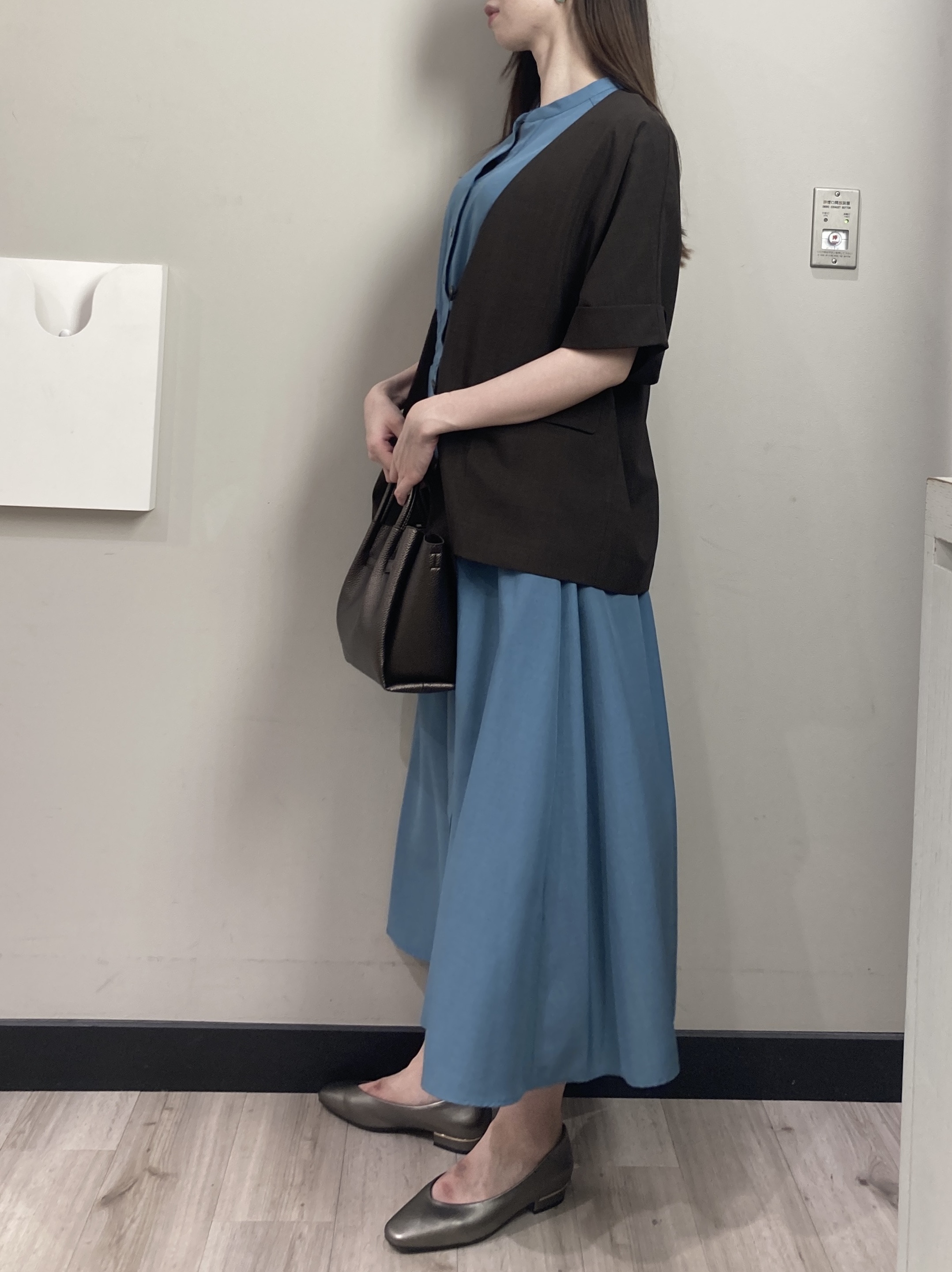 わかさんの「index｜【接触冷感／吸水速乾／通気性】リネンライクジャケット《防シワ／洗濯機OK》」を使ったコーディネート