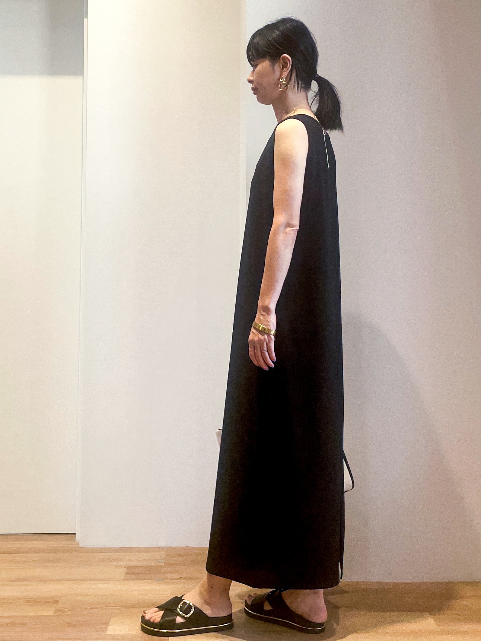 あいさんの「OPAQUE.CLIP｜【接触冷感】カットソーワンピース《洗濯機OK》」を使ったコーディネート