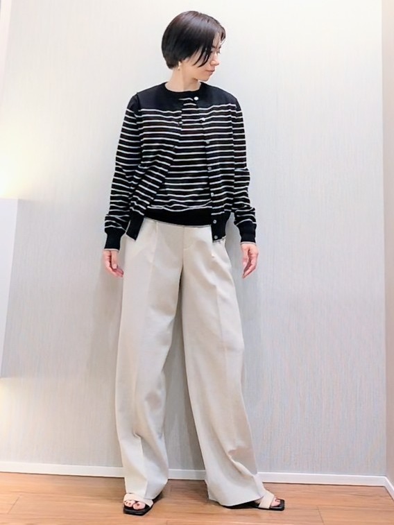 ミズタさんの「UNTITLED｜【9色展開/アンサンブル可/洗える】コットンベーシックニット」を使ったコーディネート