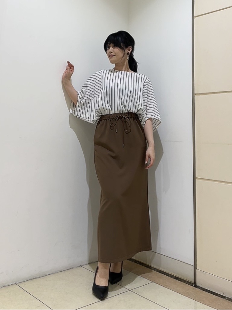 watanabeさんの「UNTITLED｜【UVケア／接触冷感】ジョーゼットドルマンブラウス」を使ったコーディネート