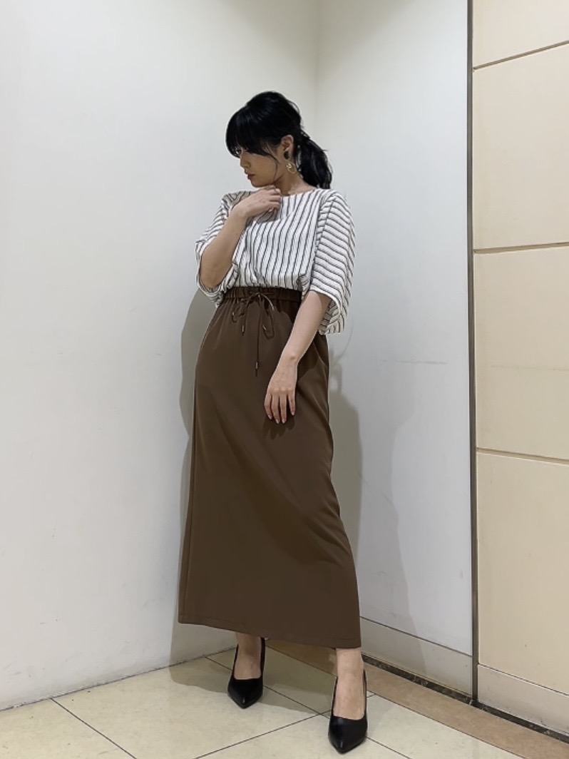 watanabeさんの「UNTITLED｜【UVケア／接触冷感】ジョーゼットドルマンブラウス」を使ったコーディネート