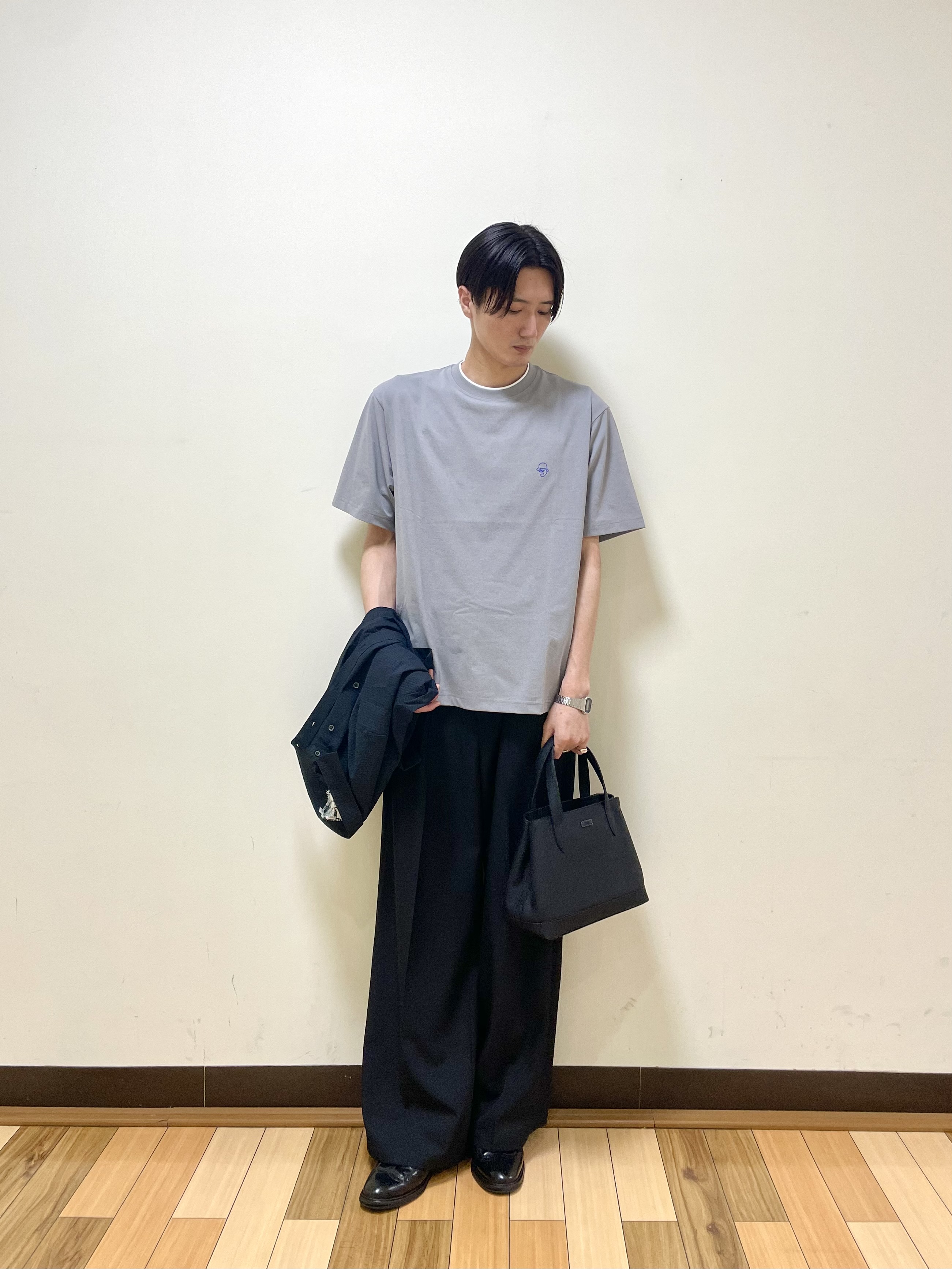 Seiyaさんの「TAKEO KIKUCHI｜【日本製】DotAir（R）サッカー7分袖シャツ」を使ったコーディネート