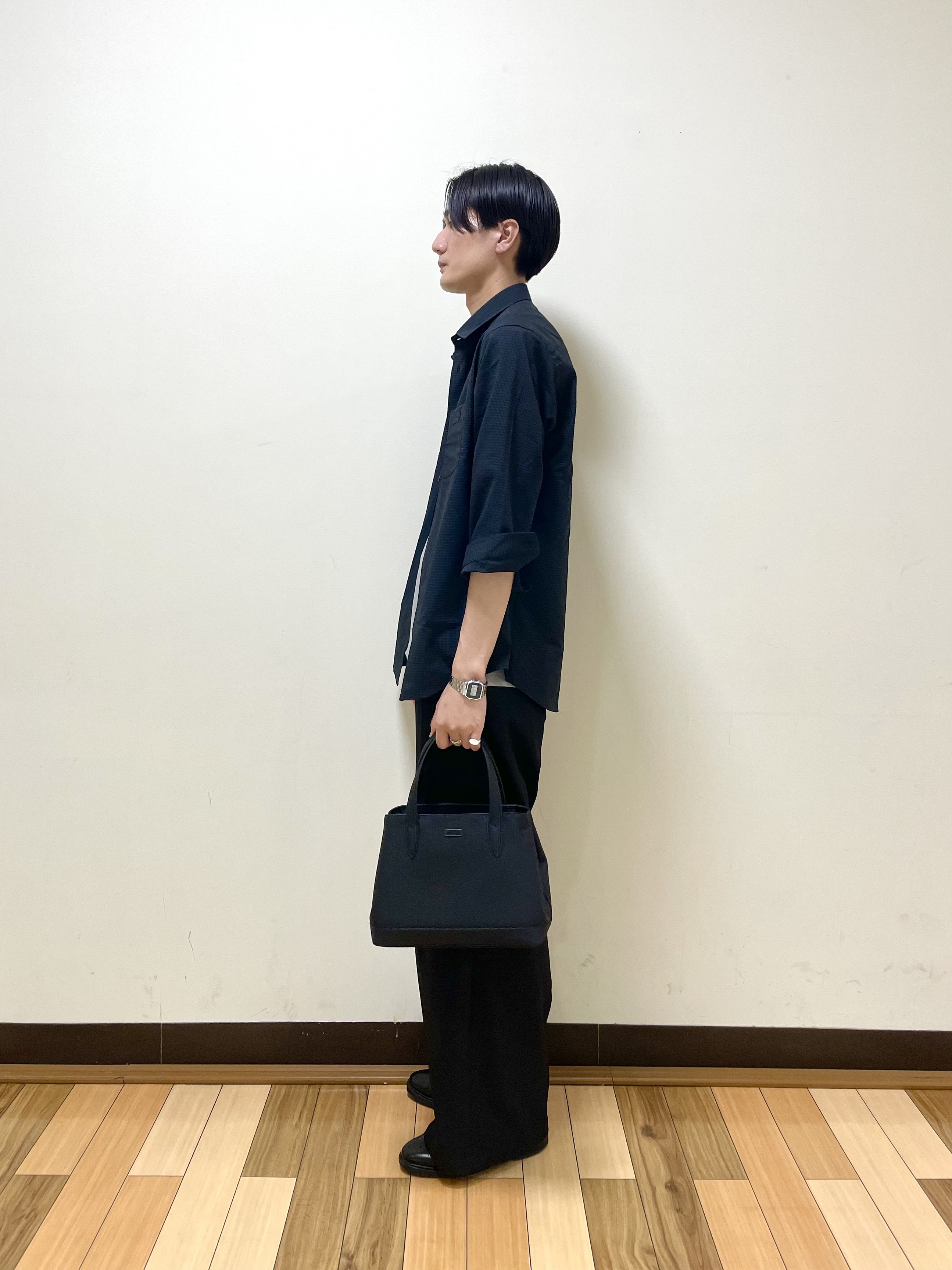 Seiyaさんの「TAKEO KIKUCHI｜【日本製】DotAir（R）サッカー7分袖シャツ」を使ったコーディネート