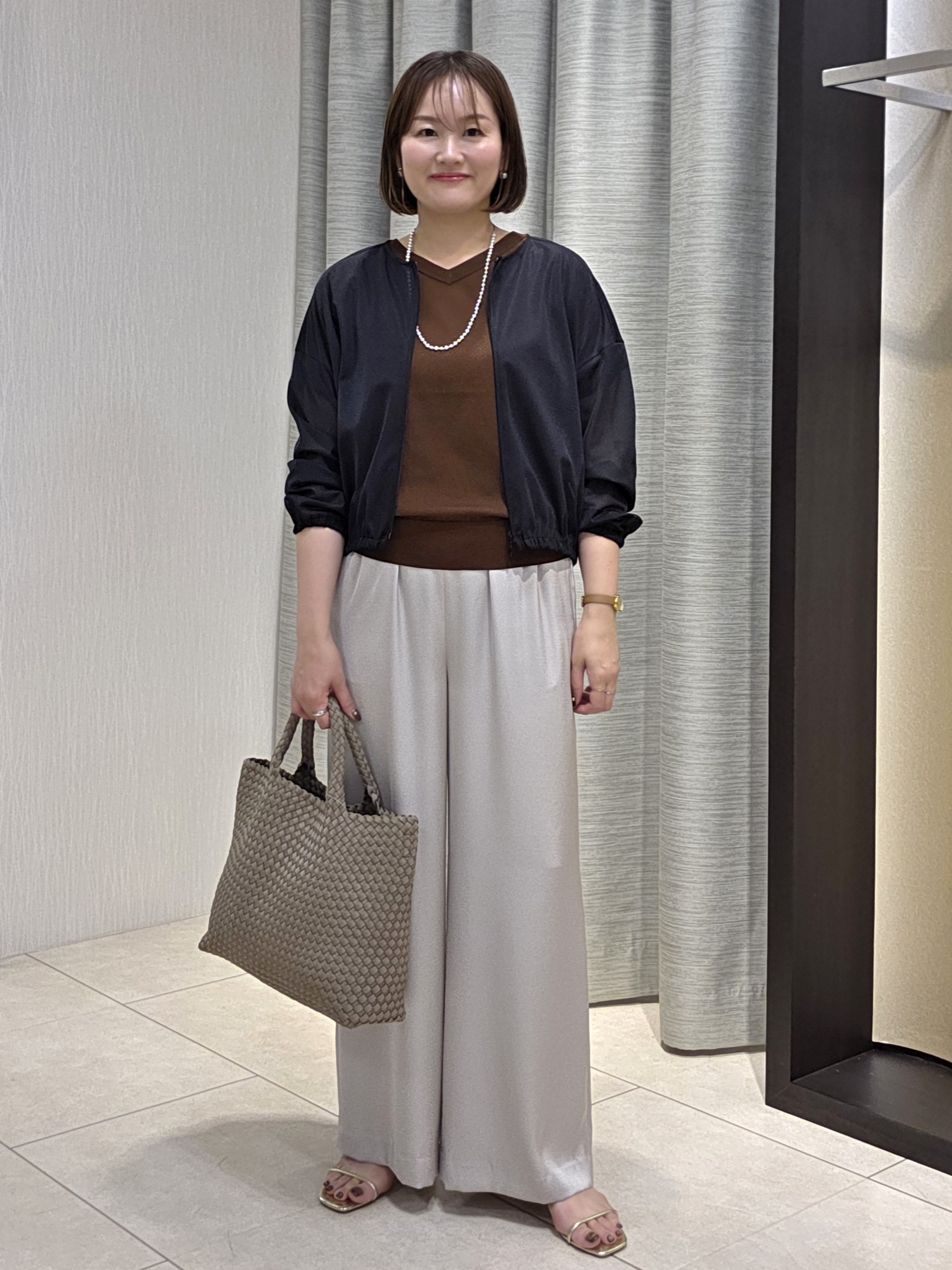 naokoさんの「UNTITLED｜【肌に張りつきにくい/前後2WAY】ドライタッチコットンプルオーバー」を使ったコーディネート