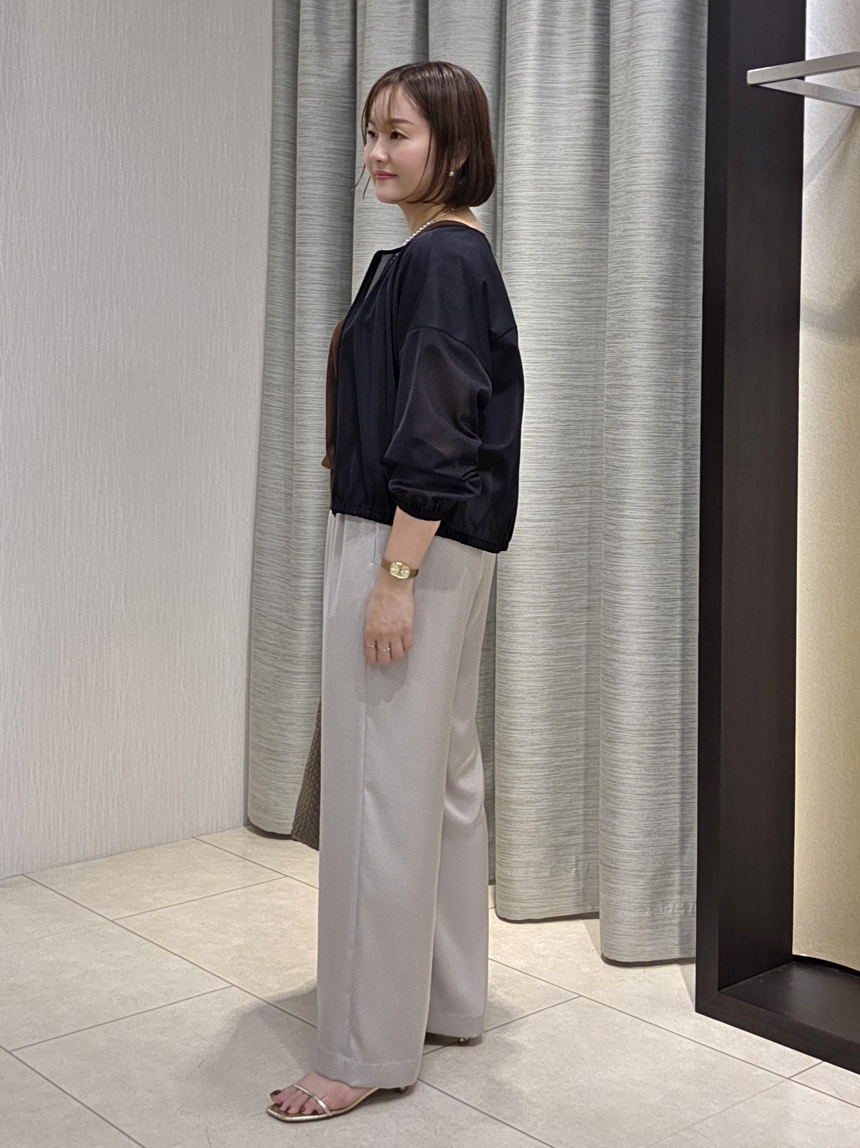 naokoさんの「UNTITLED｜【肌に張りつきにくい/前後2WAY】ドライタッチコットンプルオーバー」を使ったコーディネート