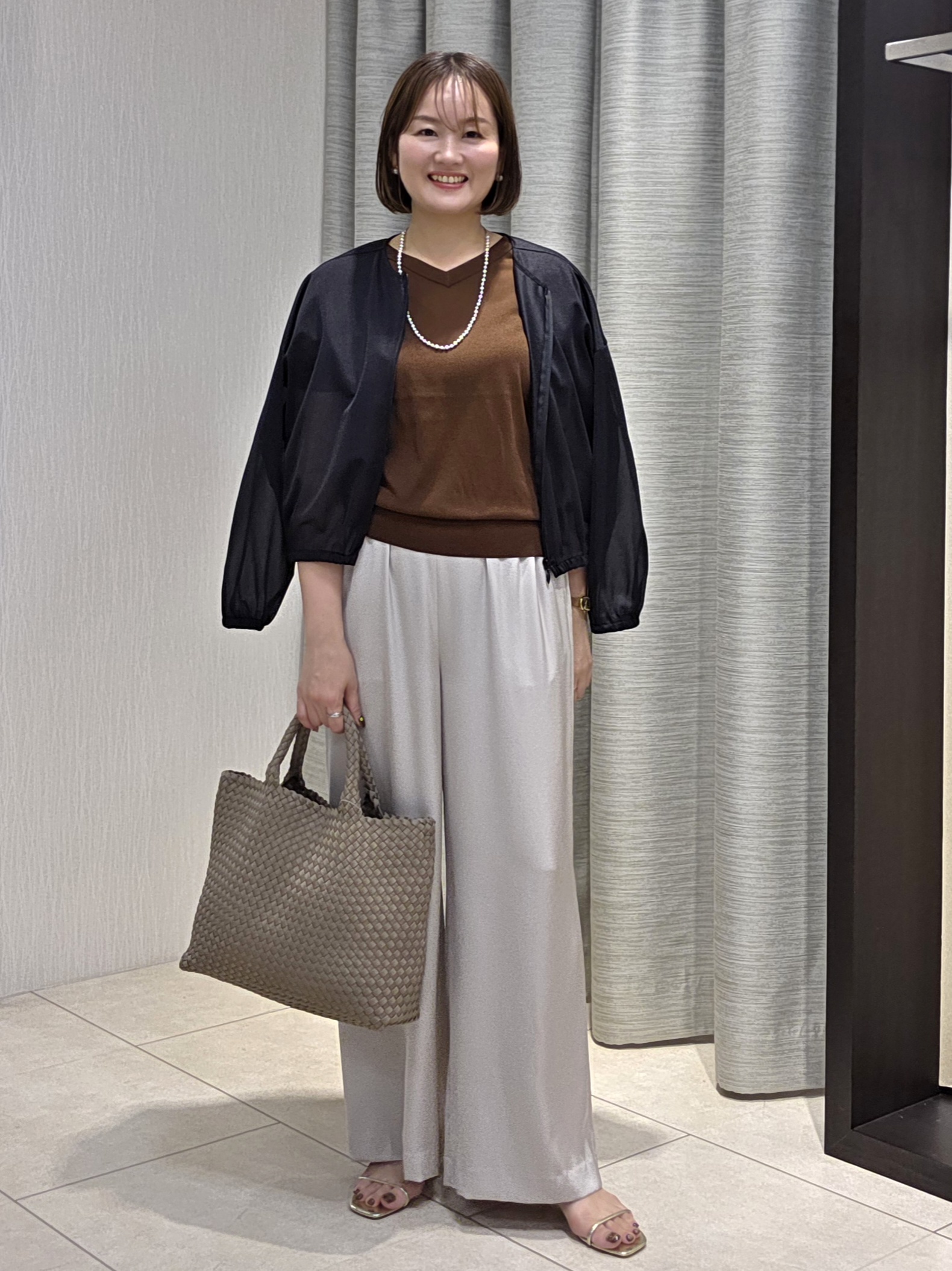 naokoさんの「UNTITLED｜【肌に張りつきにくい/前後2WAY】ドライタッチコットンプルオーバー」を使ったコーディネート