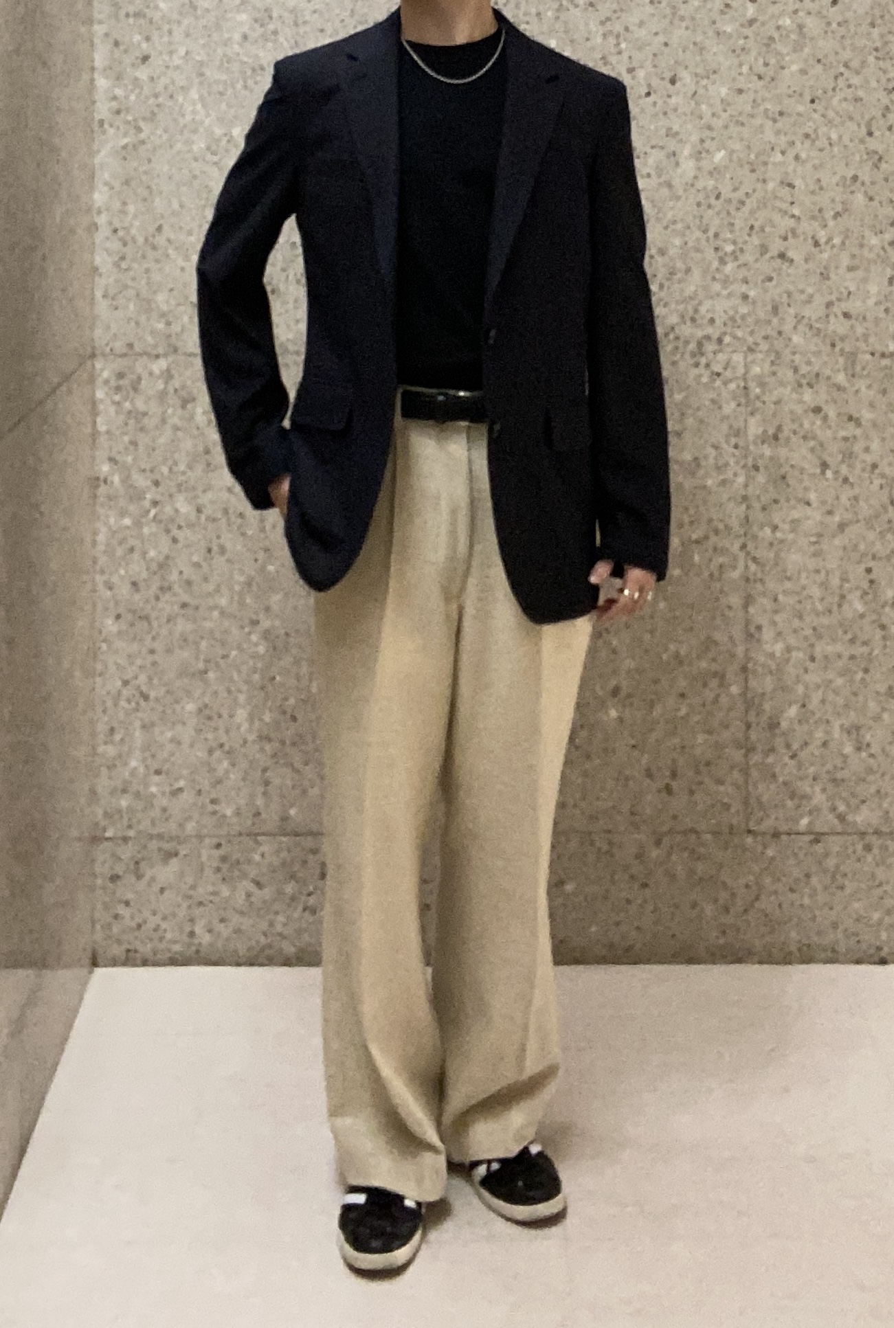 キムラさんの「TAKEO KIKUCHI｜【Begin5月号掲載/通気性】トリコットサッカー ジャケット」を使ったコーディネート