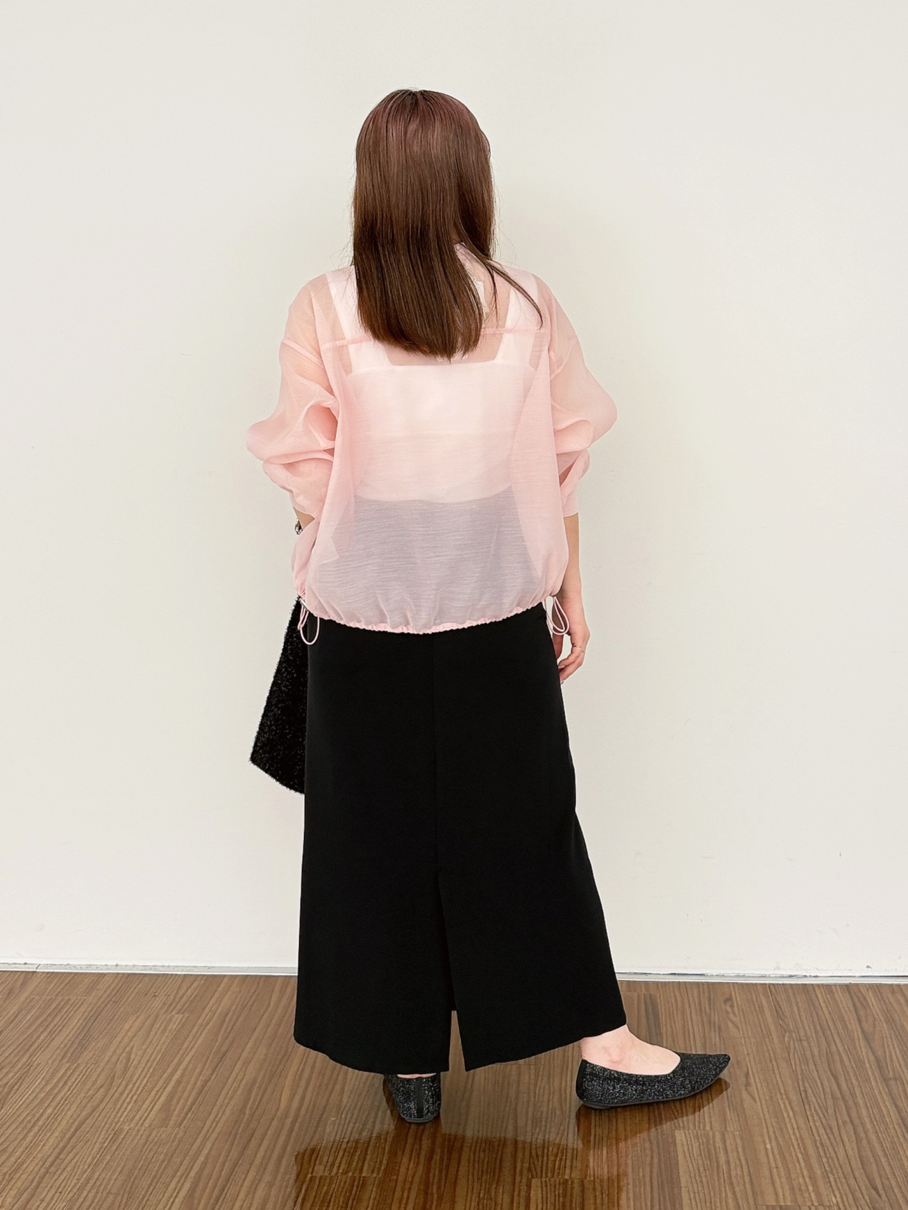 emikaさんの「INDIVI｜【トレンド／2WAY】裾ドロスト付きシアーブラウスブルゾン」を使ったコーディネート