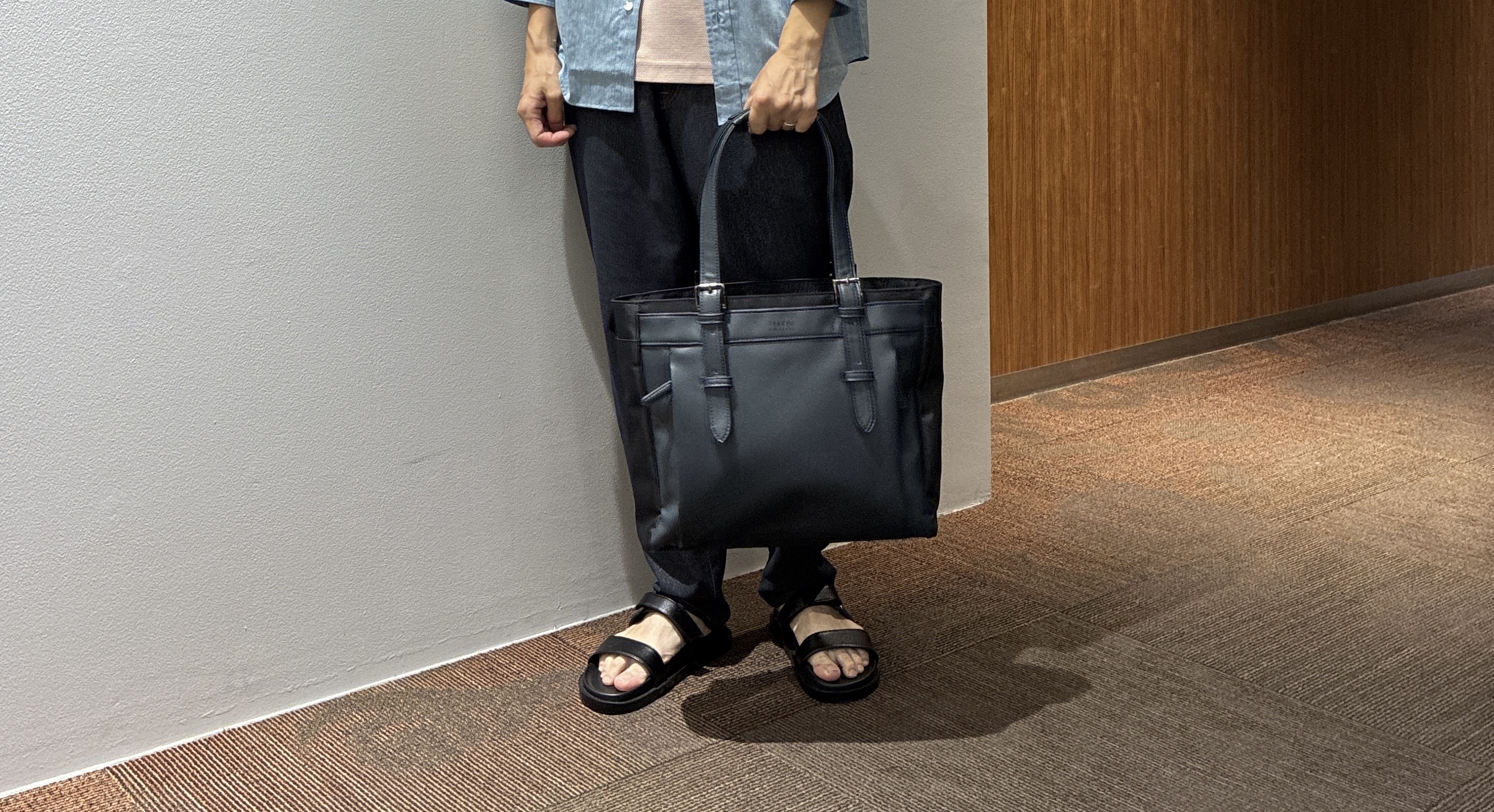 わいずみさんの「TAKEO KIKUCHI｜【接触冷感】ハイブリッド リネン 七分袖シャツ」を使ったコーディネート