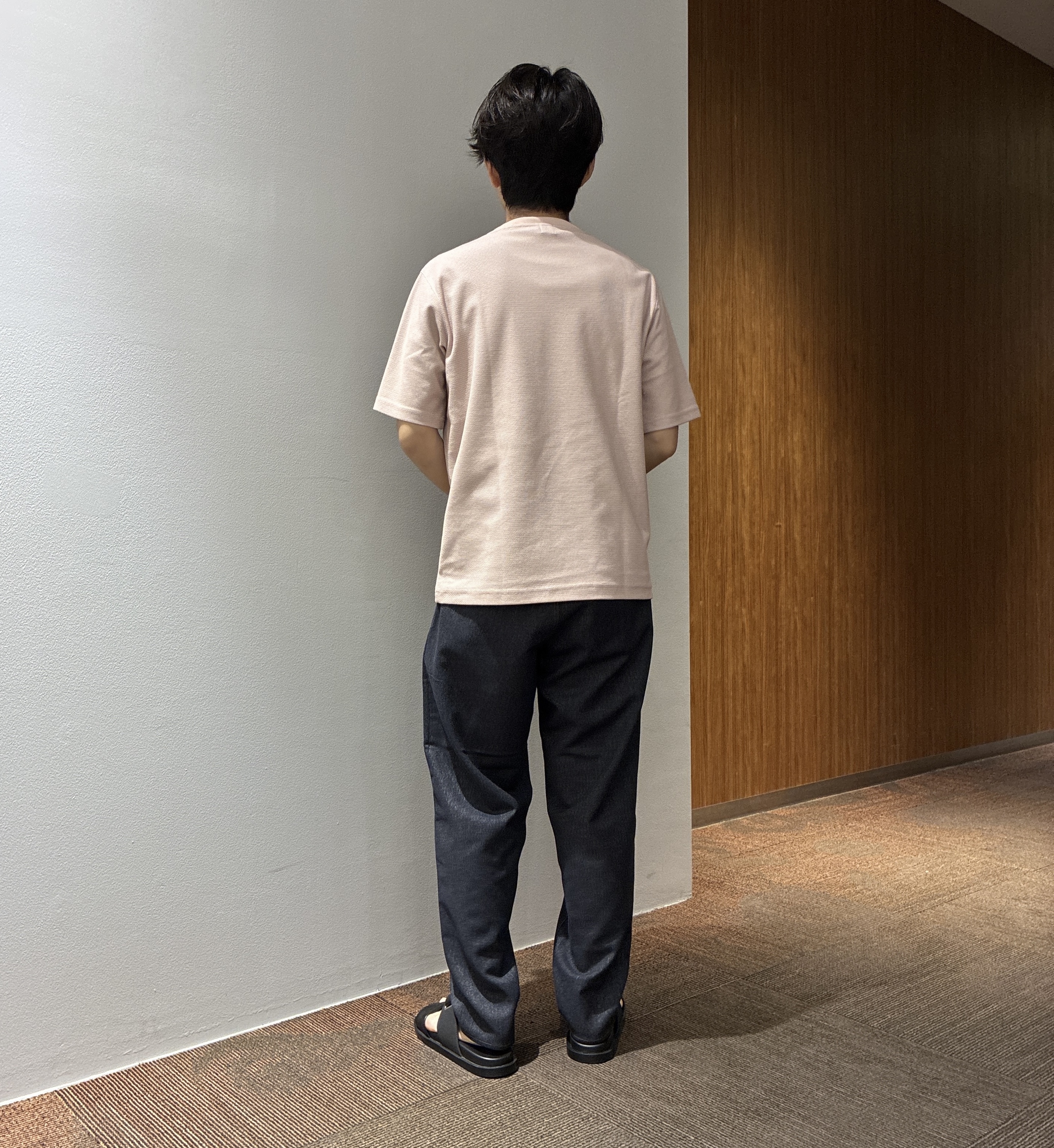 わいずみさんの「TAKEO KIKUCHI｜【接触冷感】ハイブリッド リネン 七分袖シャツ」を使ったコーディネート