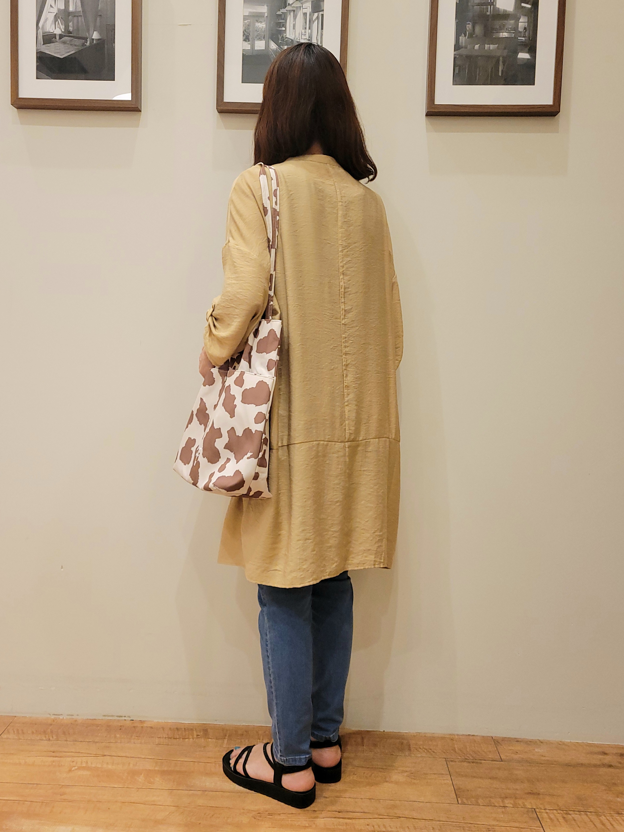 ユウさんの「SHOO･LA･RUE｜【S-LL/洗濯後しわになりにくい】ゆるっと体型カバー 7分袖コクーンチュニック」を使ったコーディネート